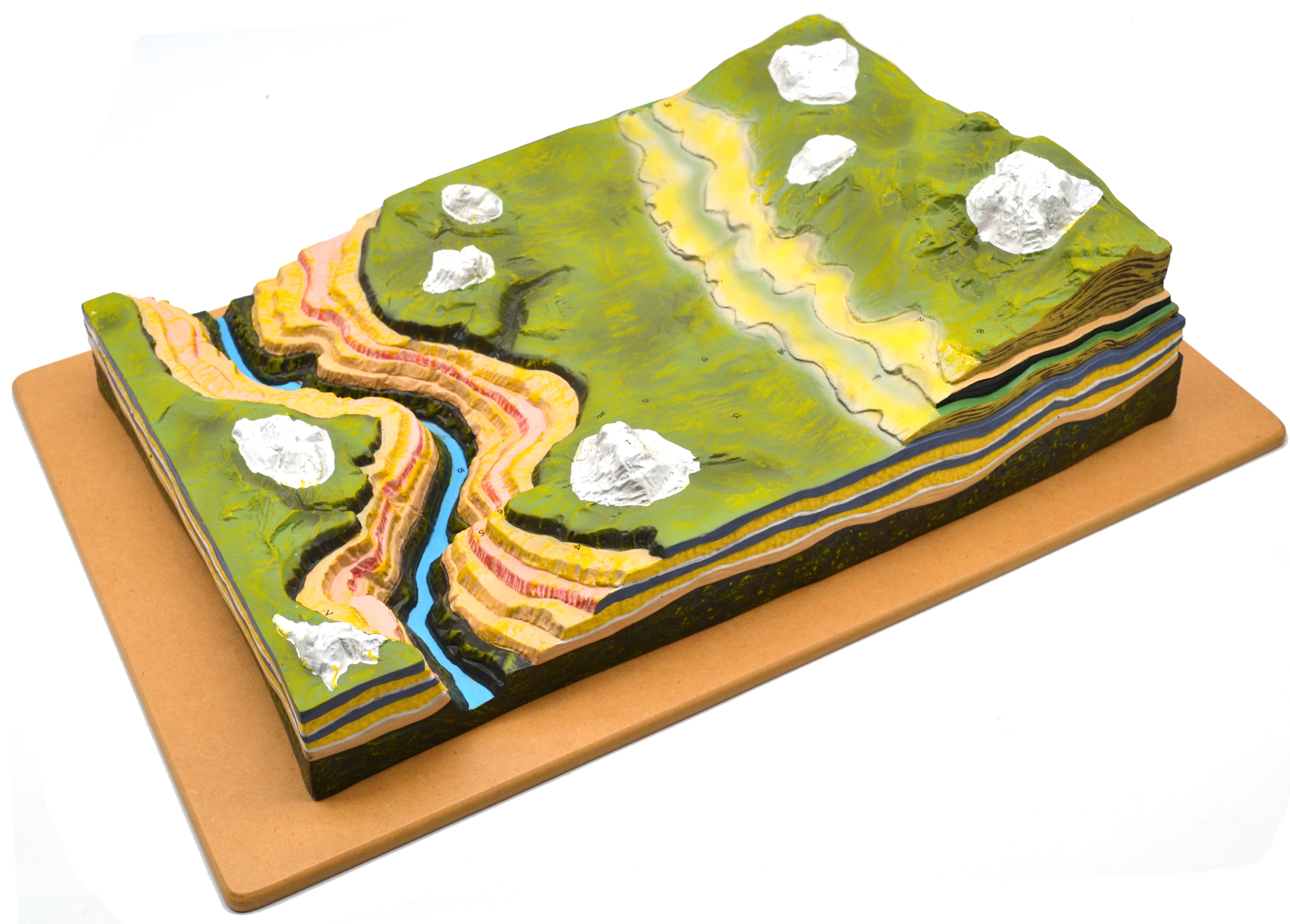 Premium Horizontal Strata Erosion Model, 24 x 16 x 5.5"