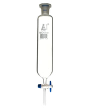 Cylindrical Dropping Funnel with PTFE Stopcock and 29/32 Plastic Stopper, 500mL, Ungraduated, Borosilicate Glass
