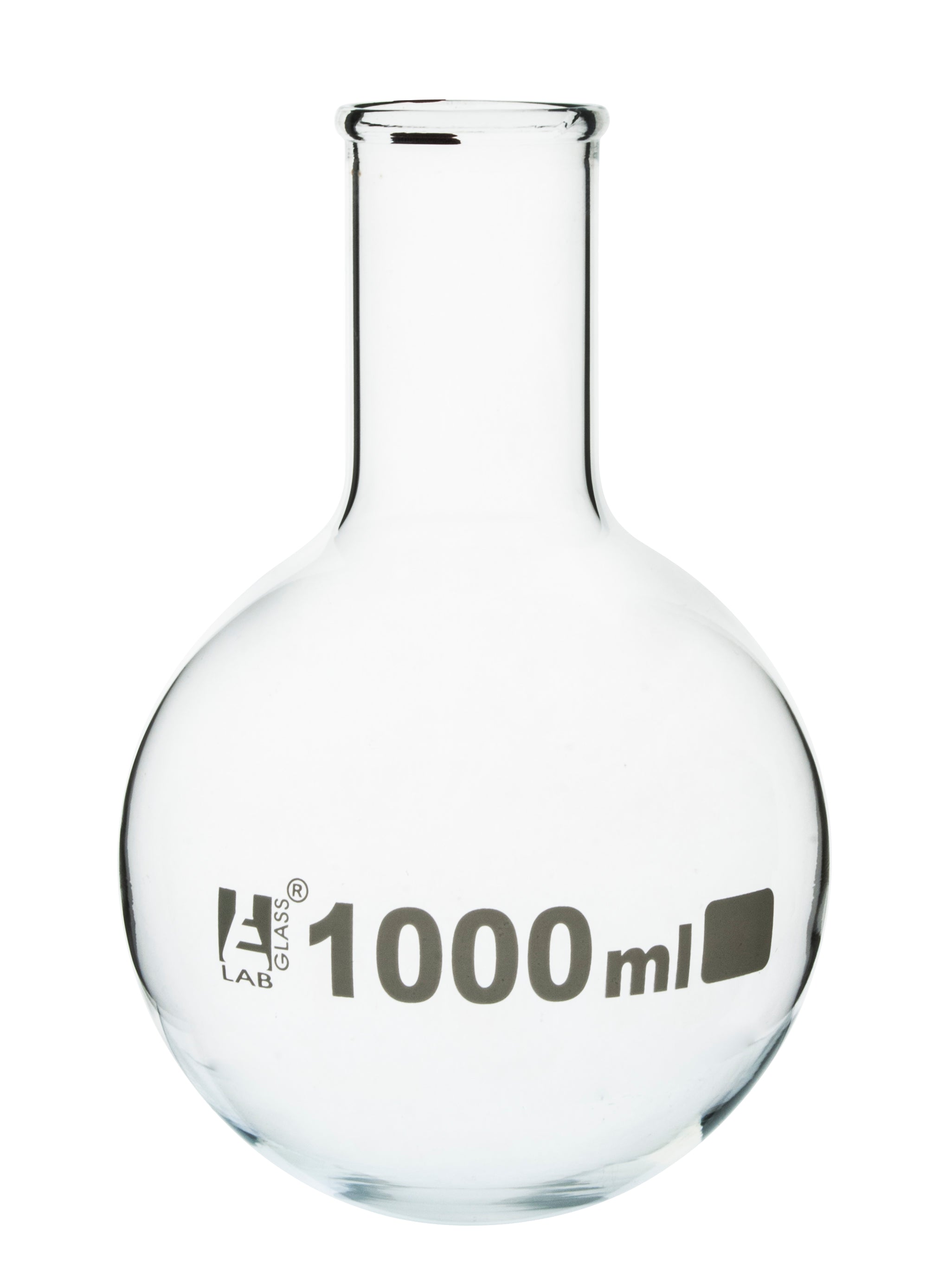 Round Bottom Narrow Neck Florence Borosilicate Glass Boiling Flask
