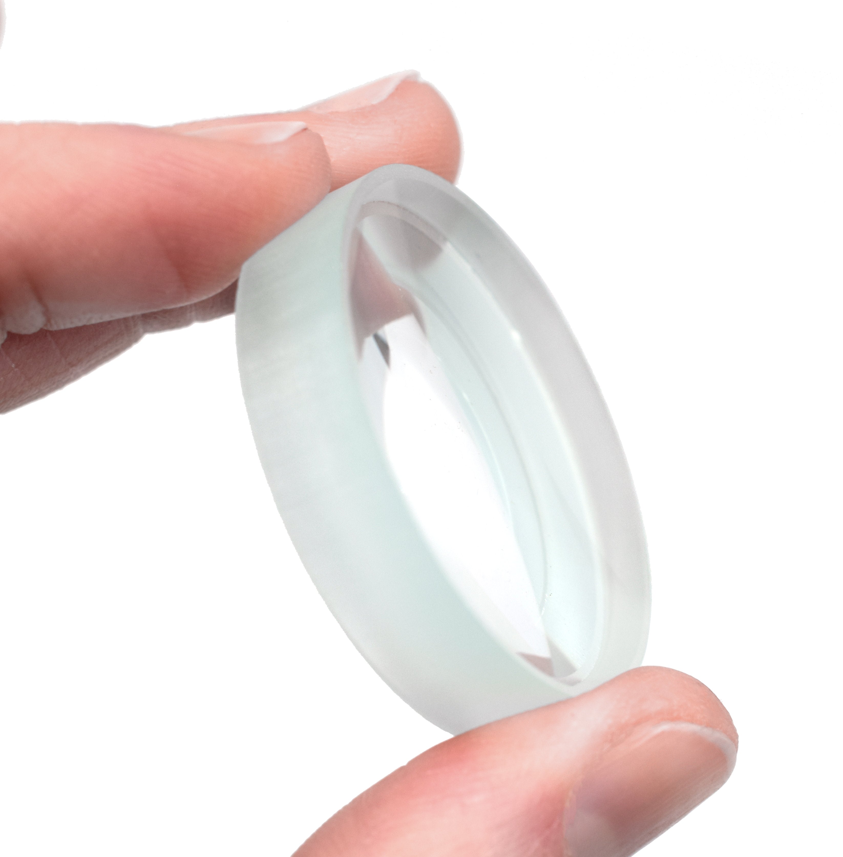 Optically Worked Double Concave Glass Lens, 38mm Diameter