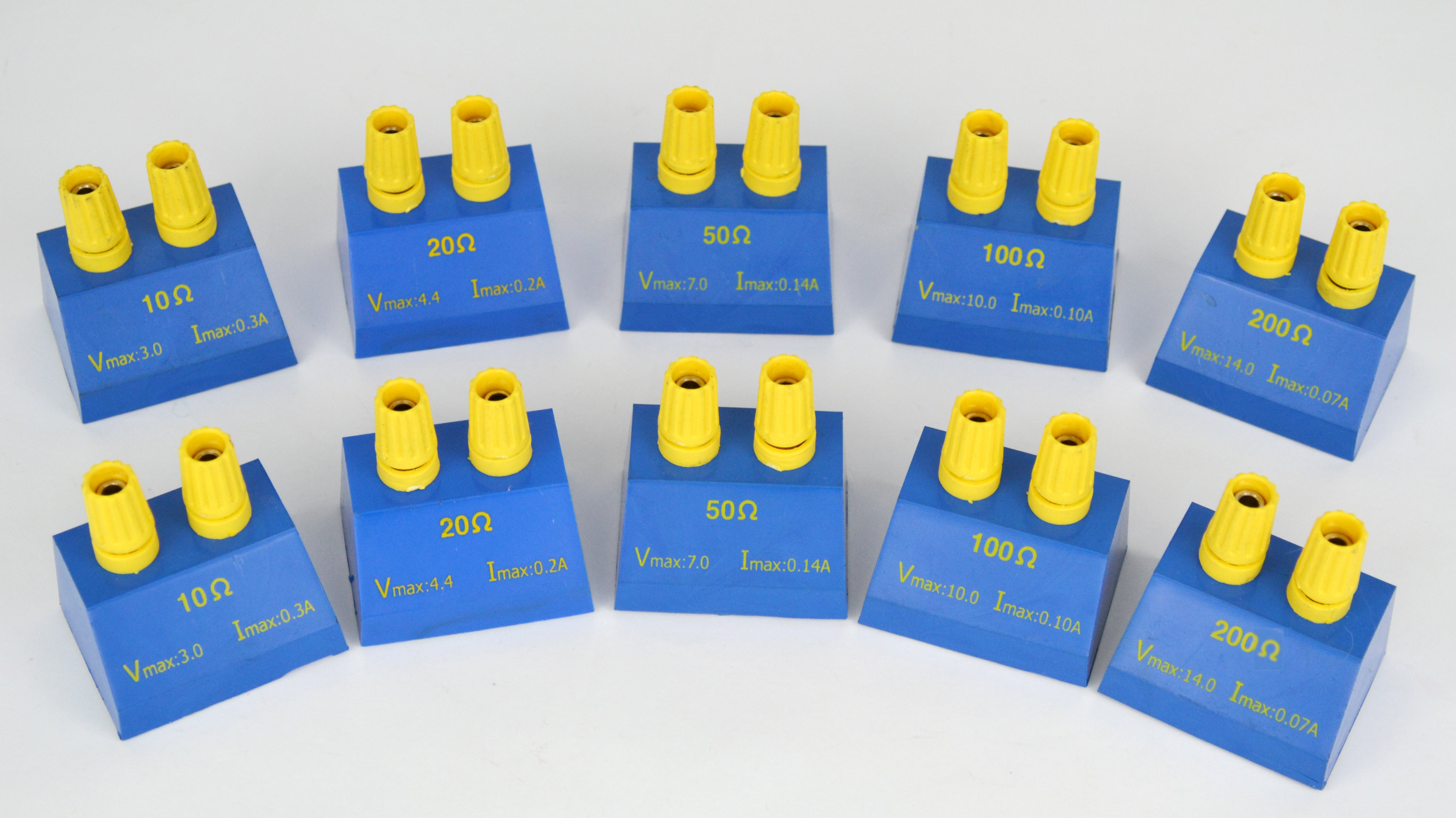 Resistance Unit Kit, 10-200Ω, 10-Piece Set
