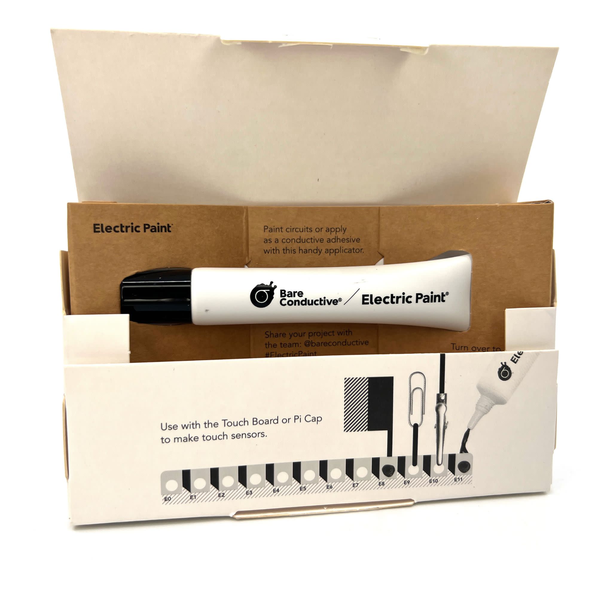 Bare Conductive Electric Paint, 10mL Squeeze Tube, Black