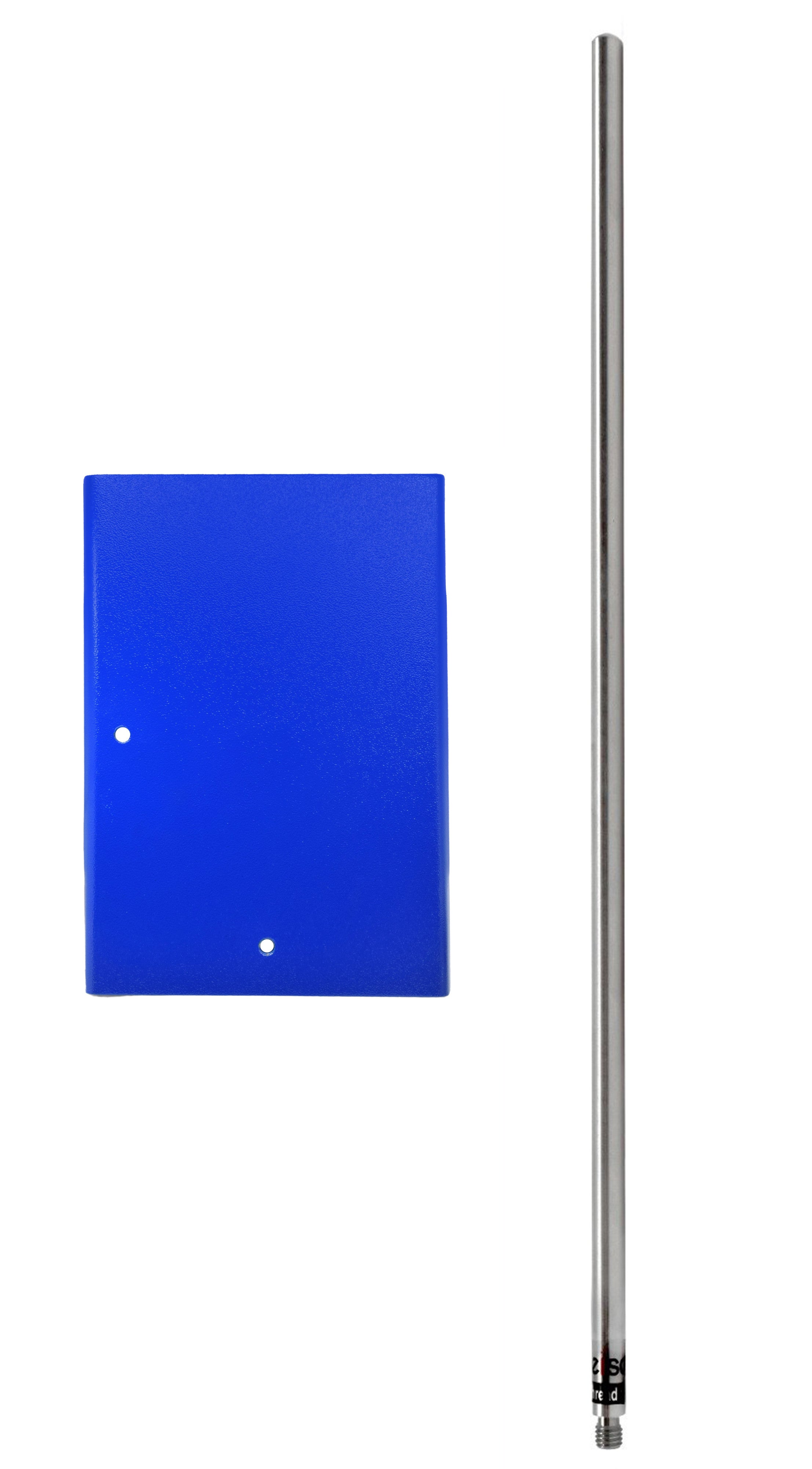 Rectangular Retort Base and 23.6" Rod Set, 10 x 6.25", 12mm Rod