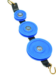 Low-Friction Triple-Tandem Plastic Pulley, 25/38/50mm Diameter