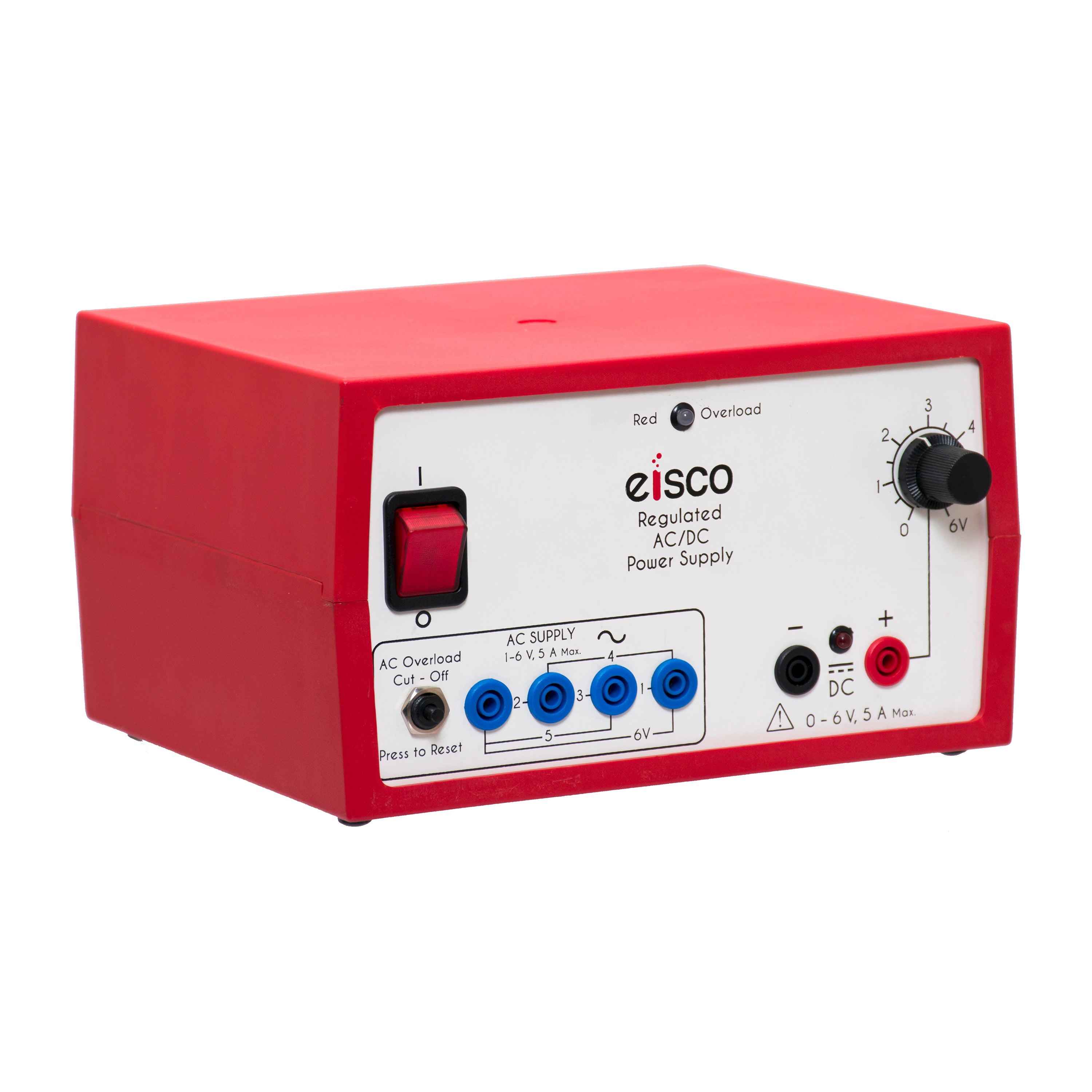 Regulated AC/DC Power Supply, 0-6V 5A