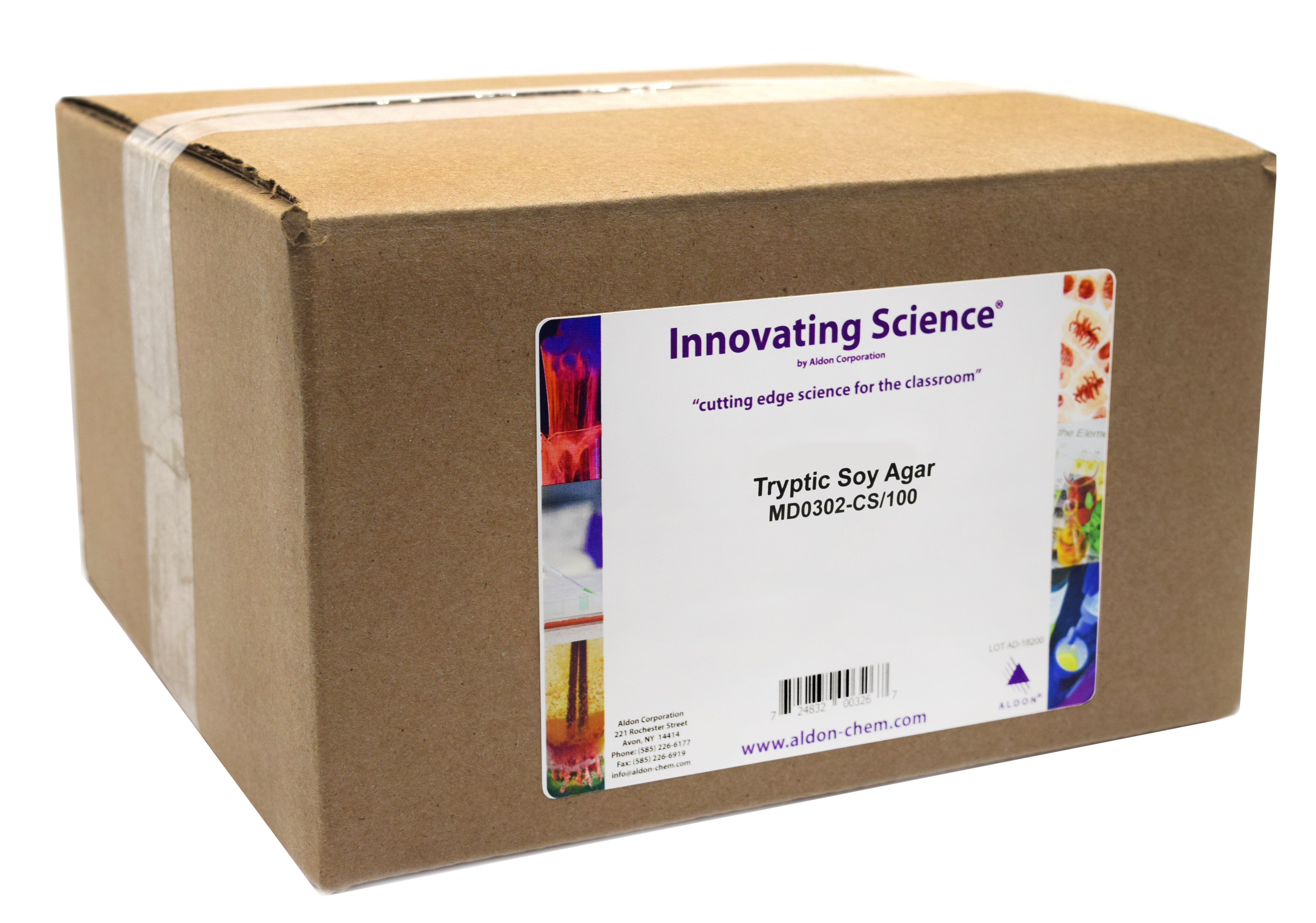 100-Case Tryptic Soy Agar Slant Tubes, 6mL