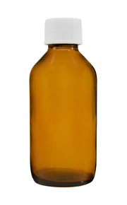 Amber Soda Lime Glass Reagent Bottle with Screw Cap, 100mL