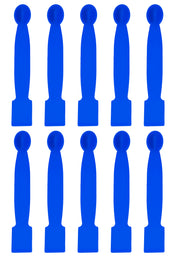 Dual End Polypropylene Scoop with Knife Edge, 10-Pack