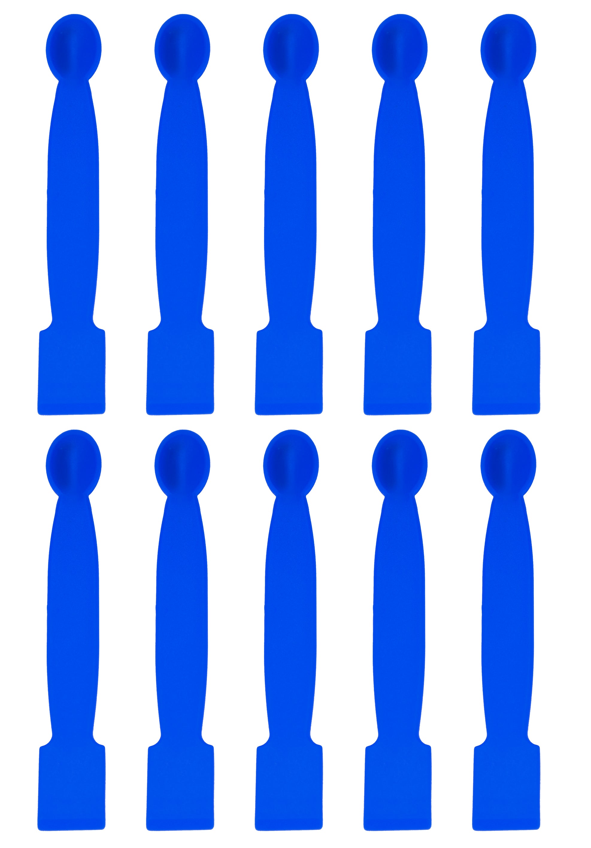 Dual End Polypropylene Scoop with Knife Edge, 10-Pack