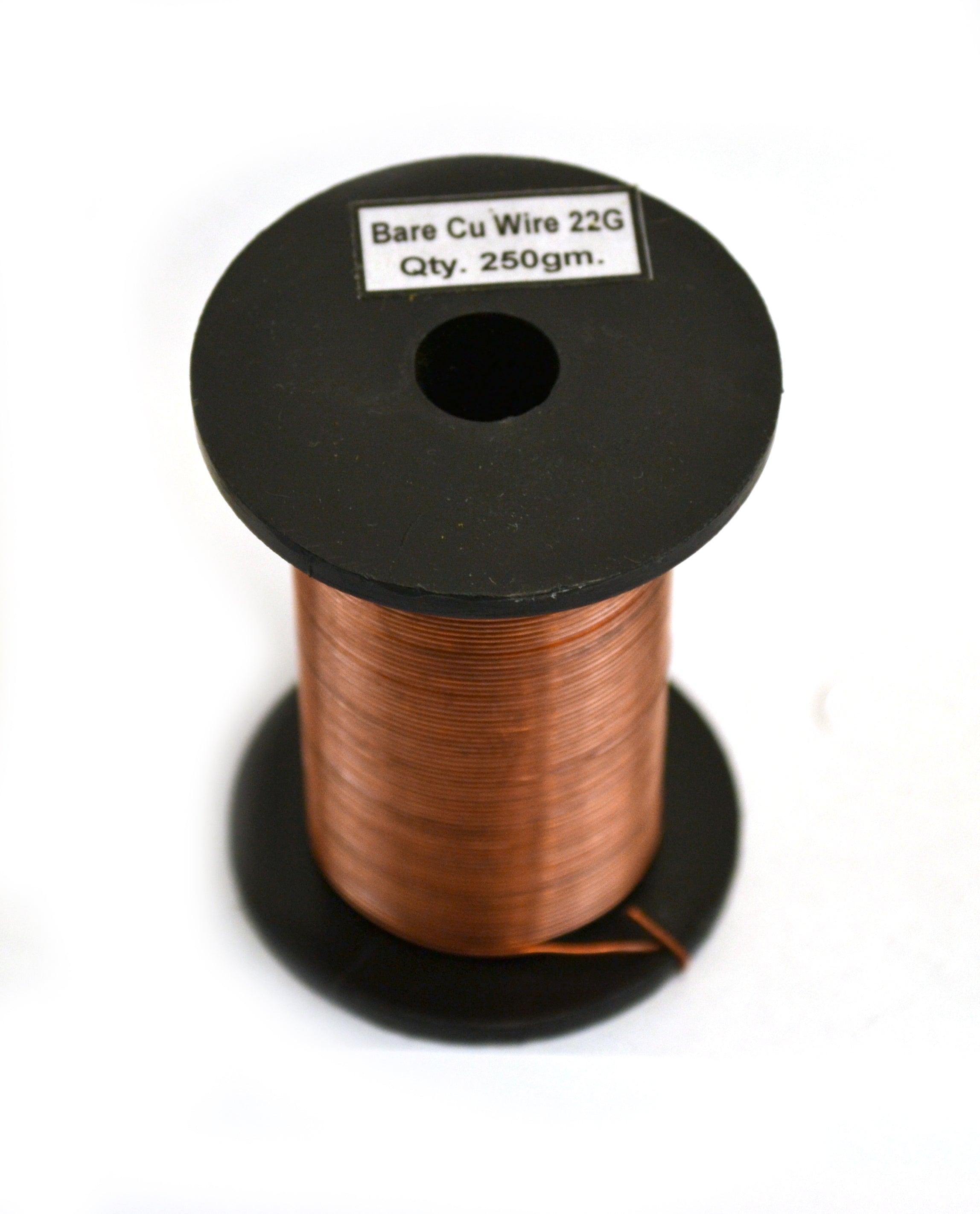22 SWG Bare Copper Wire, 225ft Reel (0.71mm Dia)