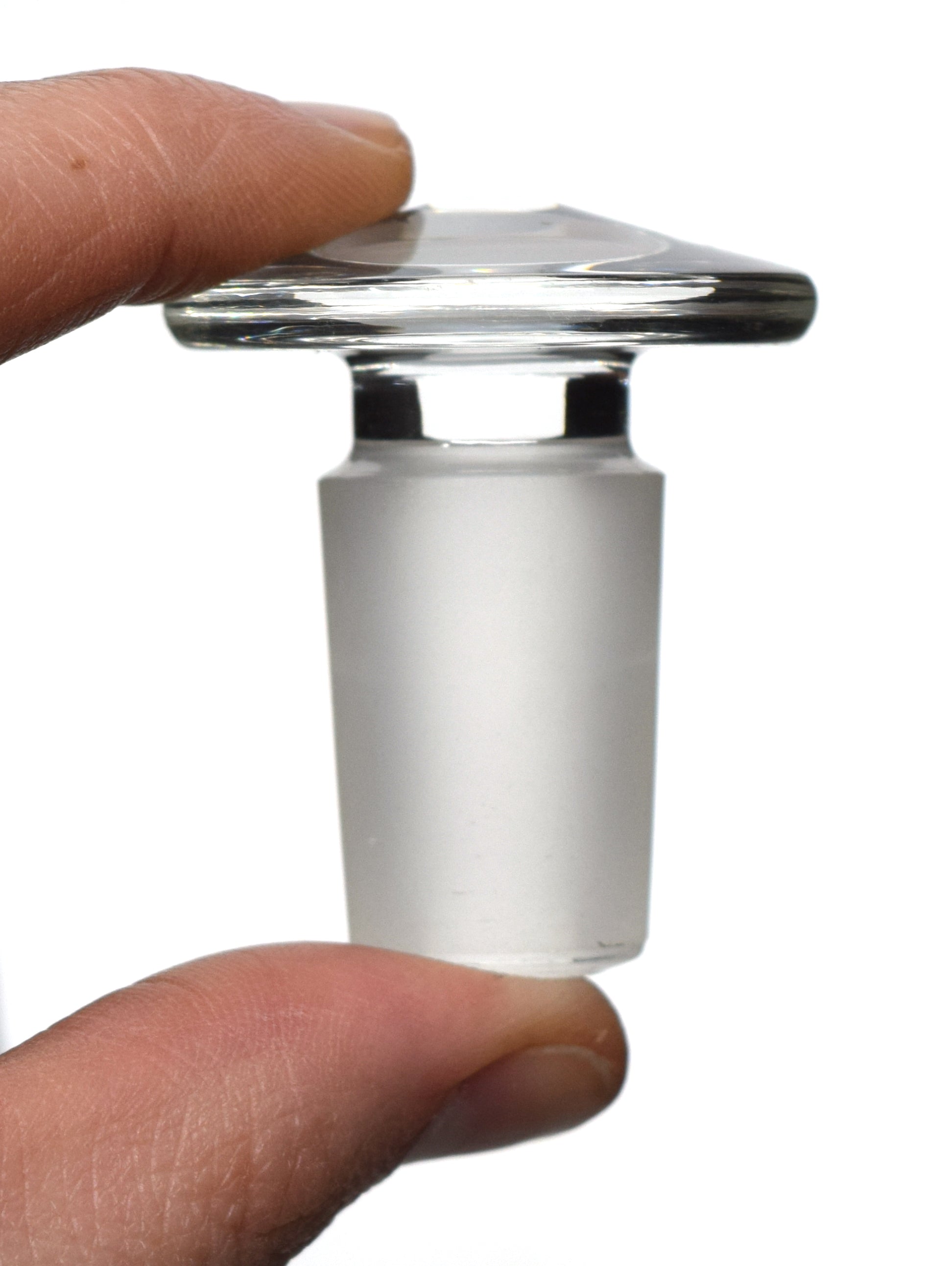 Flat Head Solid Cone Stopper, 19/26, Borosilicate Glass