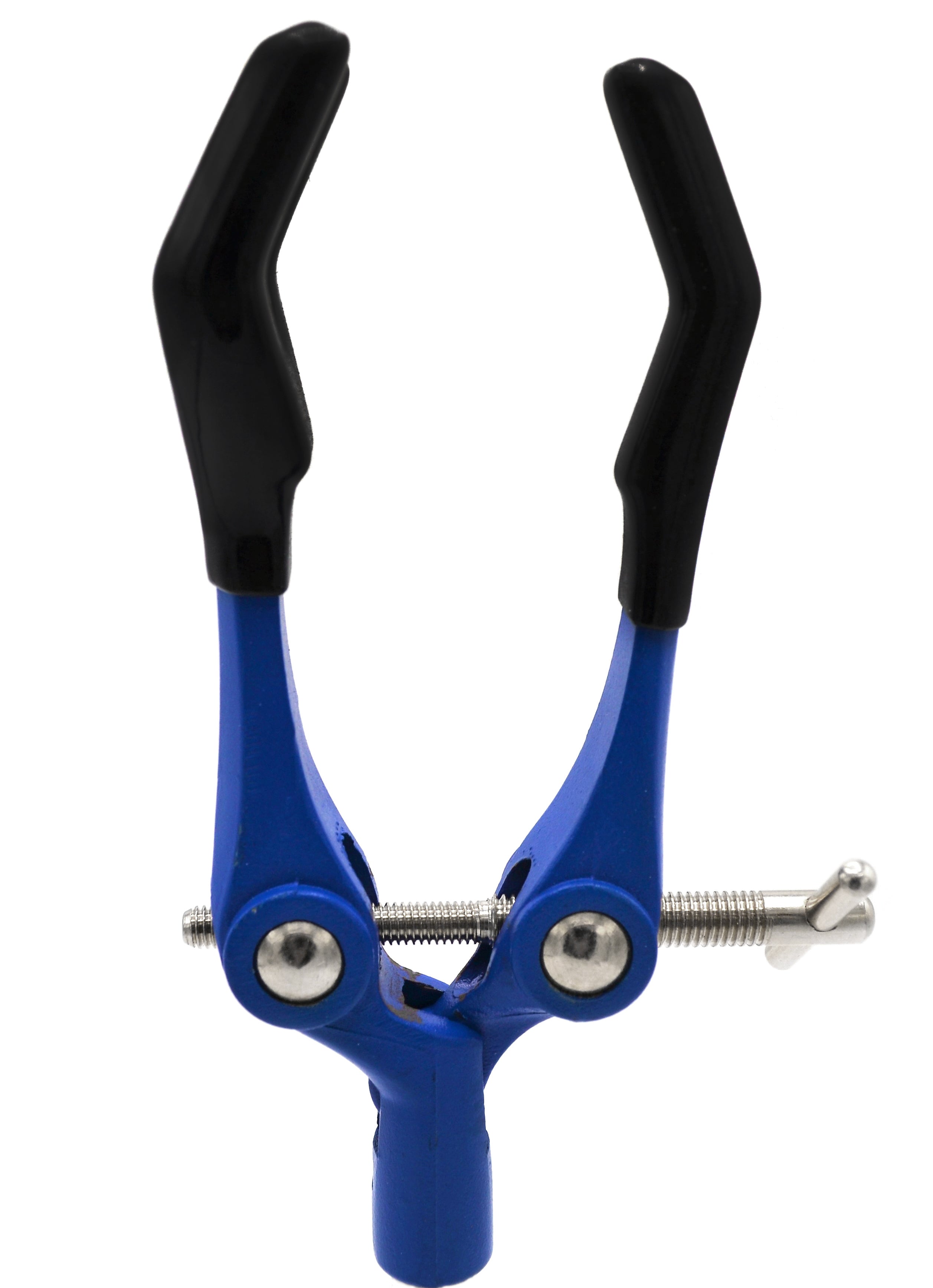 3-Finger Vinyl-Coated Extension Clamp with Swivel Boss Head, 3.4" Max