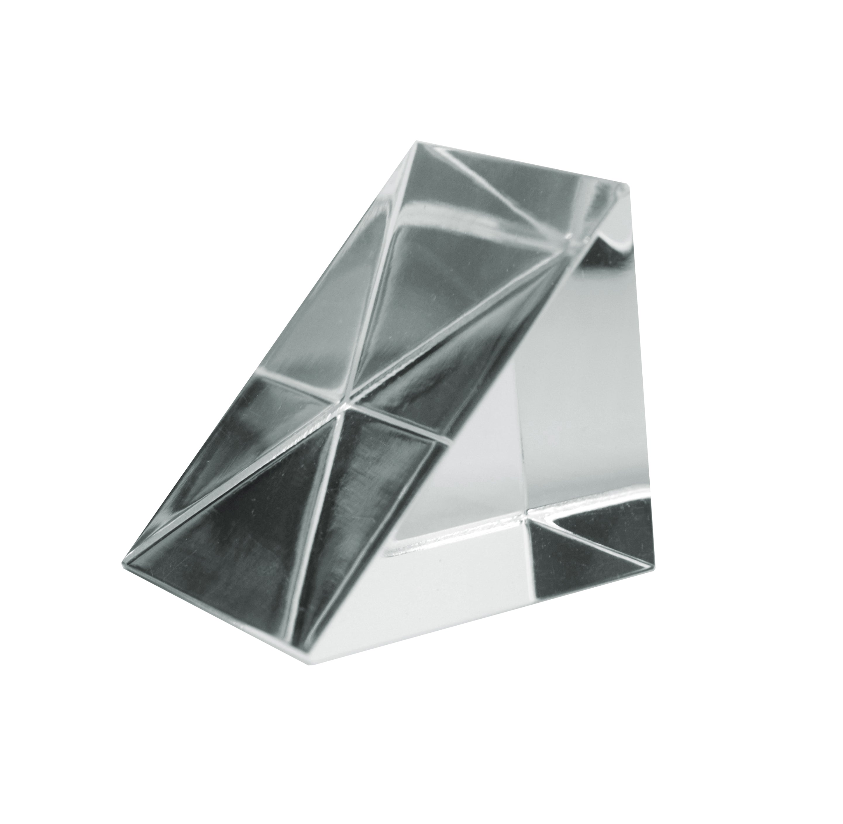 Right-Angled Acrylic Prism, 55mm Length, 38mm Hypotenuse