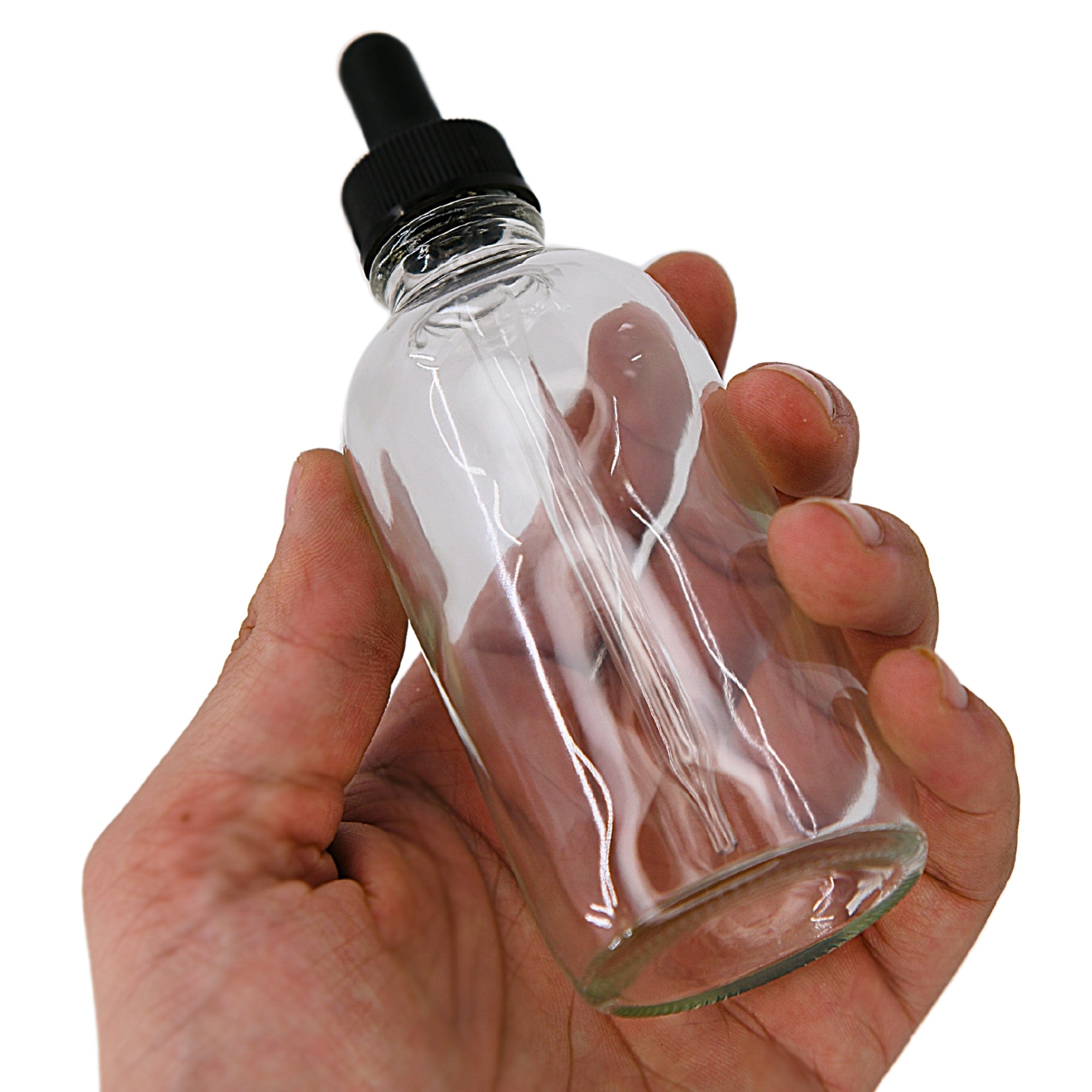 Soda Lime Glass Dropping Bottle with Screw Cap