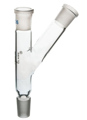 Two Necks Multiple Adapter, 19/26 Socket and 19/26 Cone, Borosilicate Glass