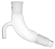 Bend Receiver Adapter with Vent, 24/29 Socket and 24/29 Cone, Borosilicate Glass