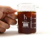 Premium Hand-Crafted Borosilicate Glass Beaker Mug, 250mL