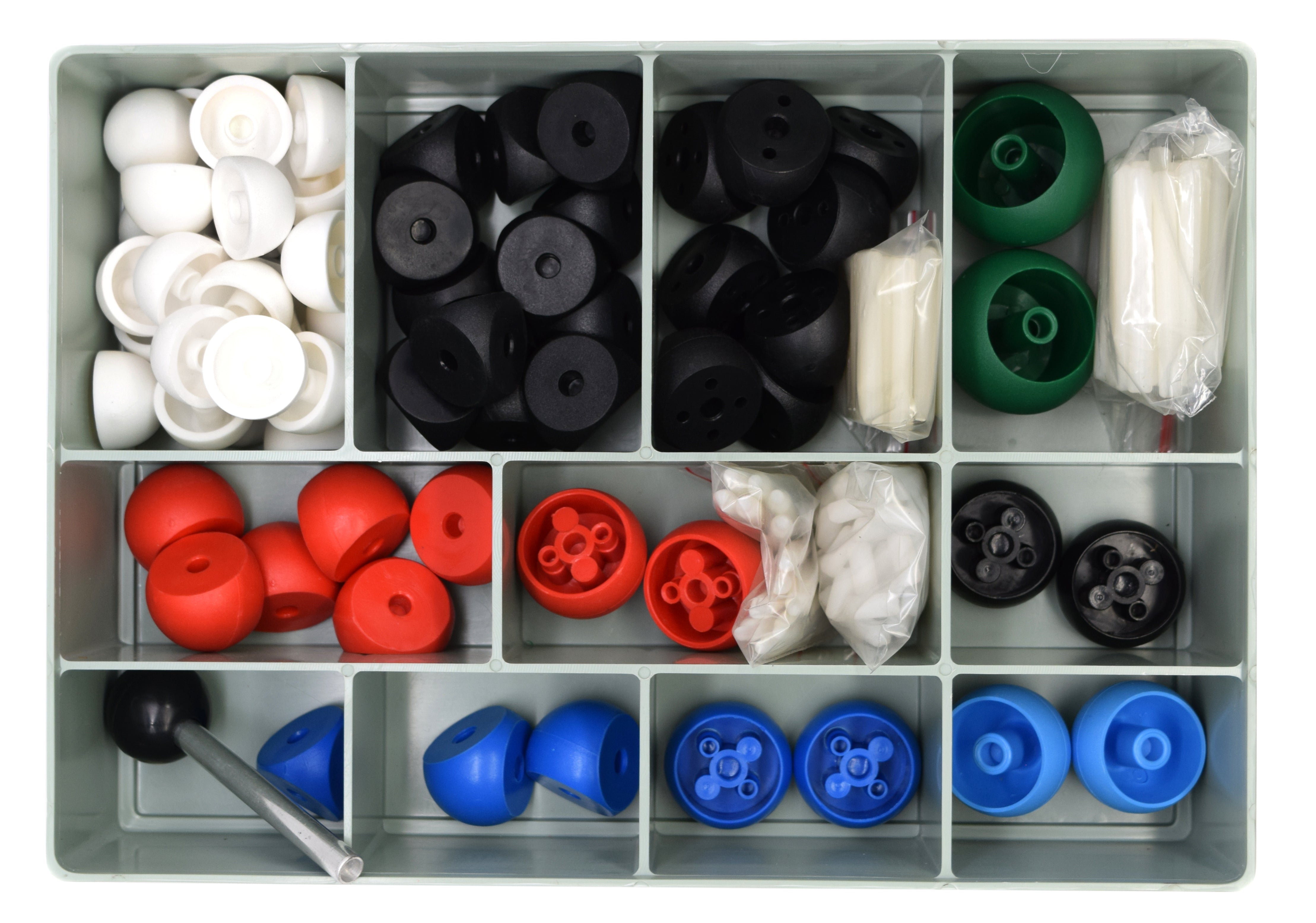 220-Piece Advanced VSEPR Molecular Model Kit, 65 Atoms