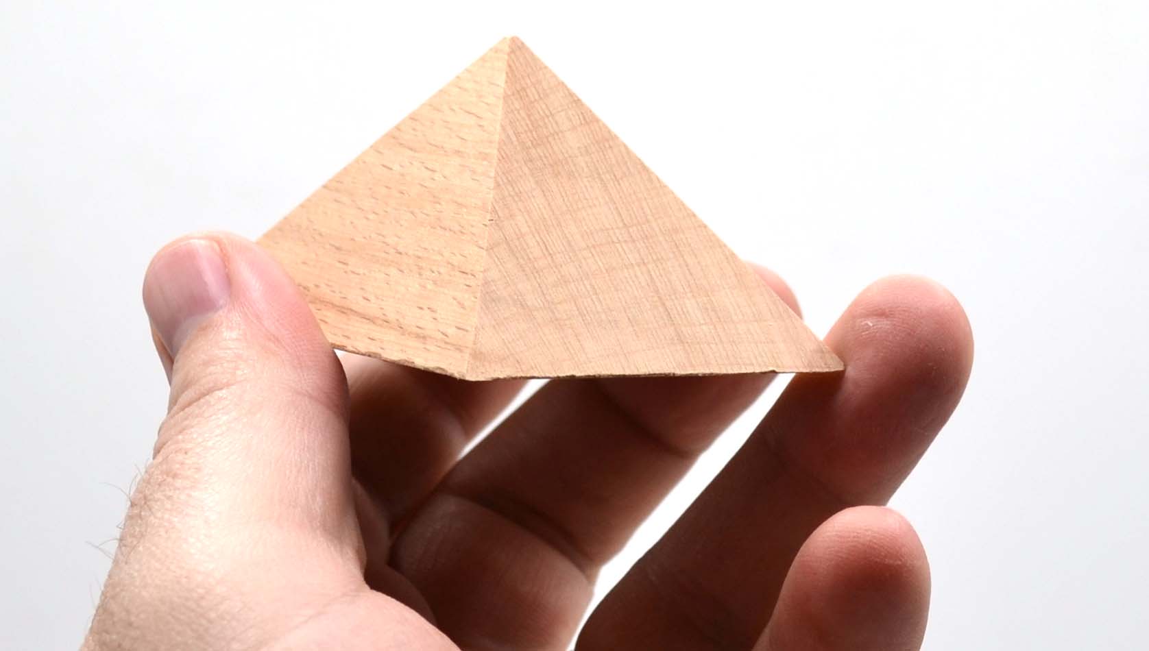 19-Piece 3D Geometric Shapes Set in Hardwood Case