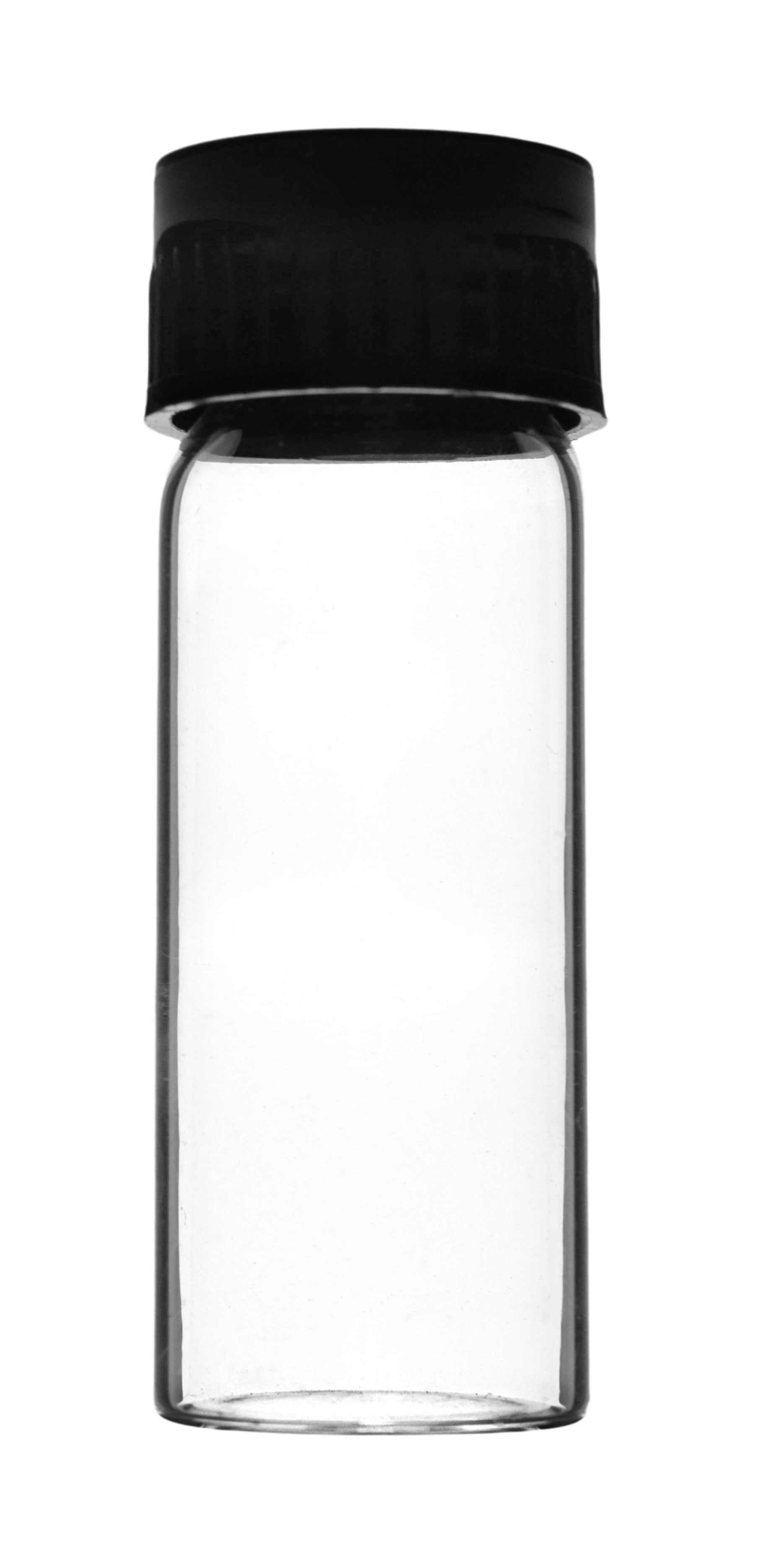 Flat Bottom Borosilicate Glass Test Tube with Bakelite Screw Cap, 20mL
