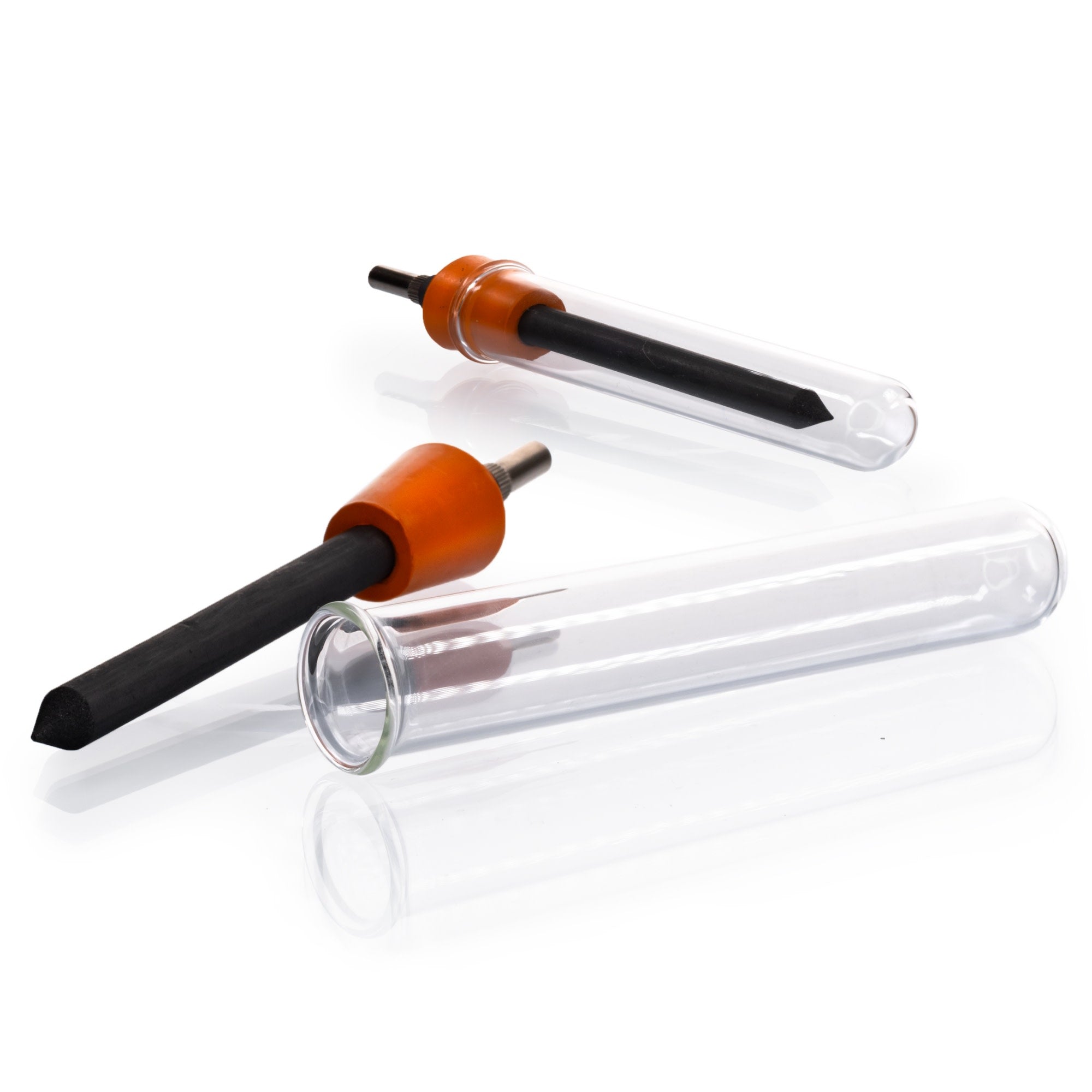 Carbon Electrodes in Rubber Stopper for Hoffman Voltameter, 8cm
