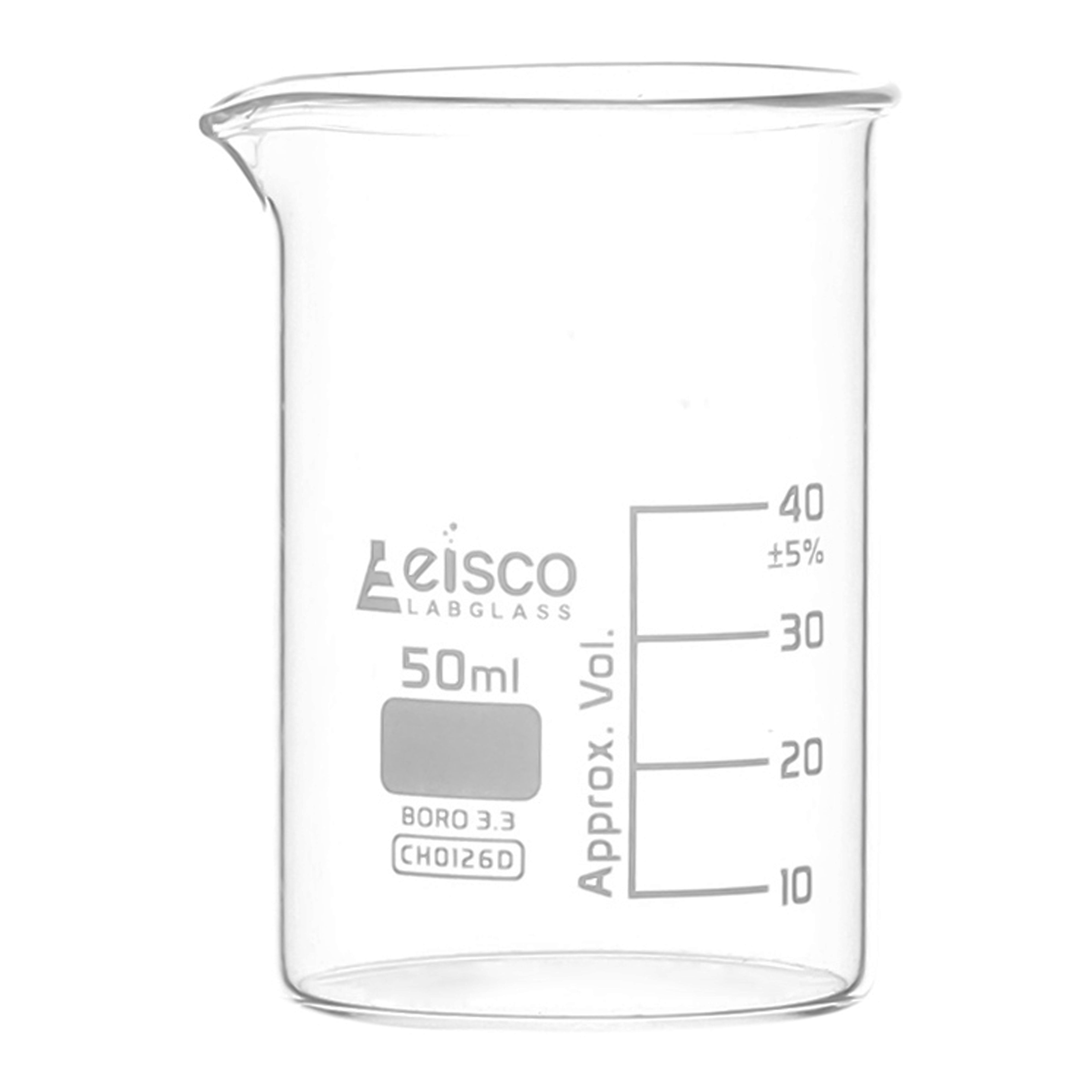 Low Form Borosilicate Glass Beaker with Spout