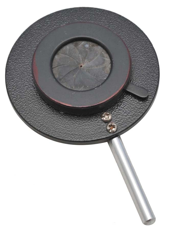 Iris Diaphragm with Adjustable Aperture, 3" Outer, 30mm Max