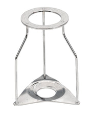 Chrome-Plated Steel Lab Tripod, 7" Tall, 2.5" Inner Diameter