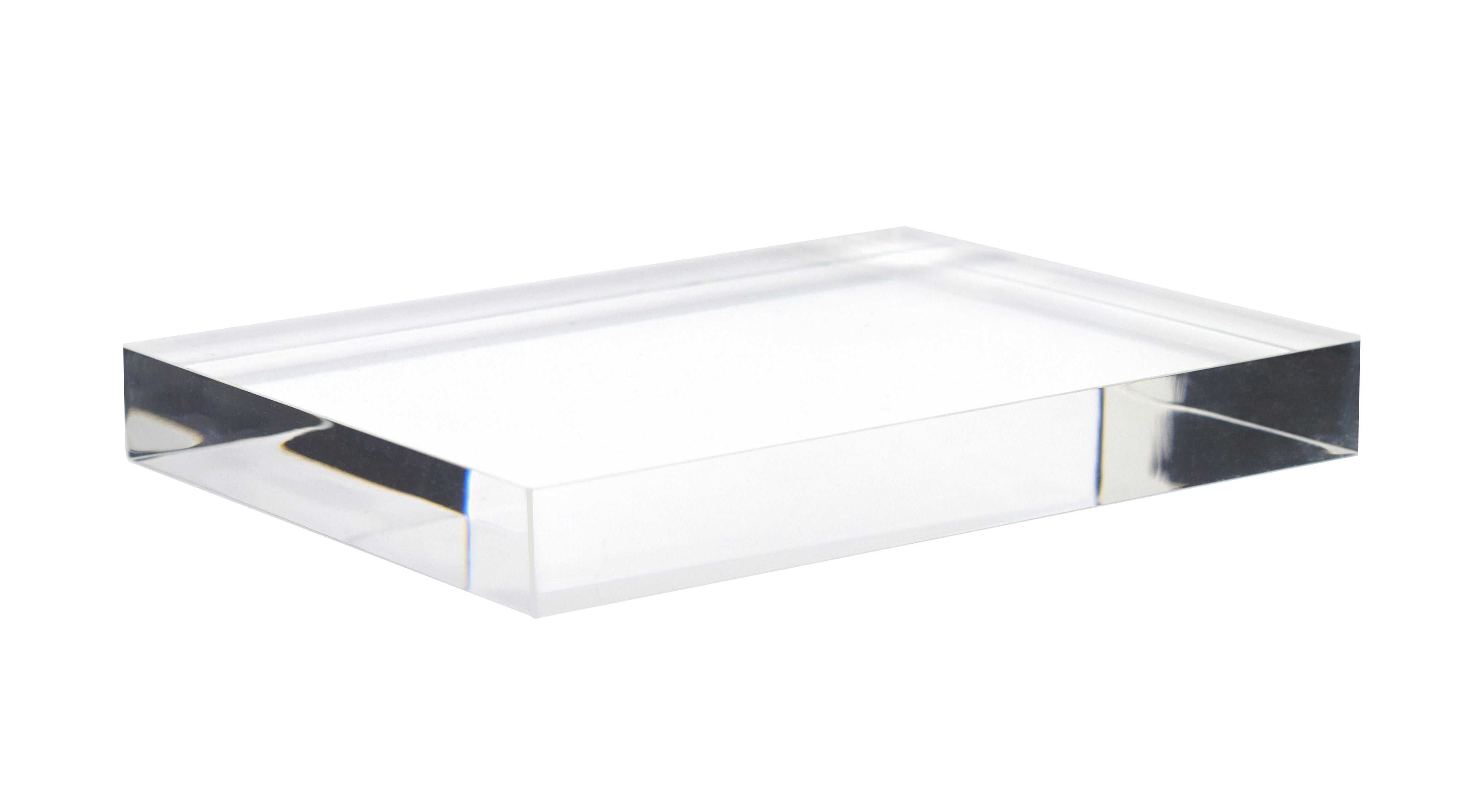 Rectangular Refraction Acrylic Block, 125 x 65 x 18mm