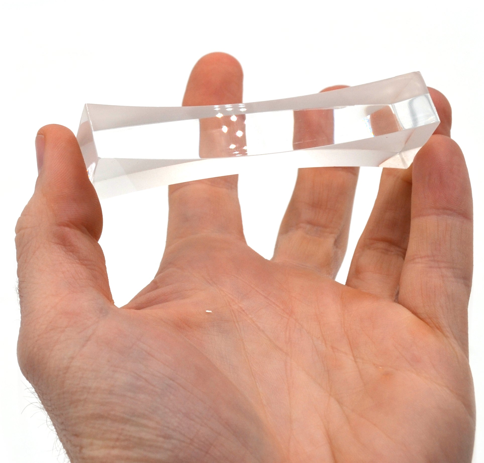 Double Concave Acrylic Lens, 86mm, 20cm Focal Length