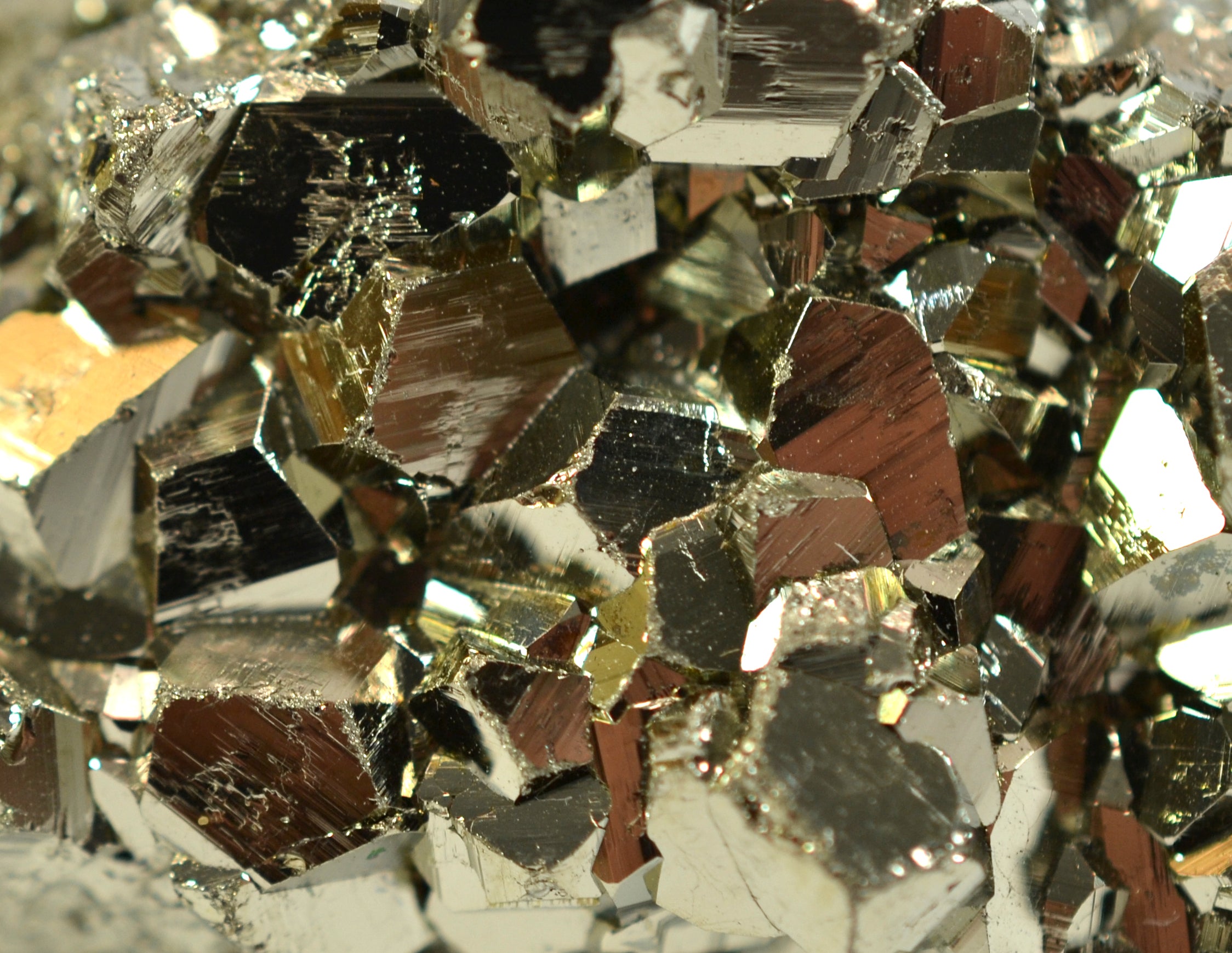 Crystalline Pyrite Specimen with 2-10mm Crystals, 1.5-2 inch
