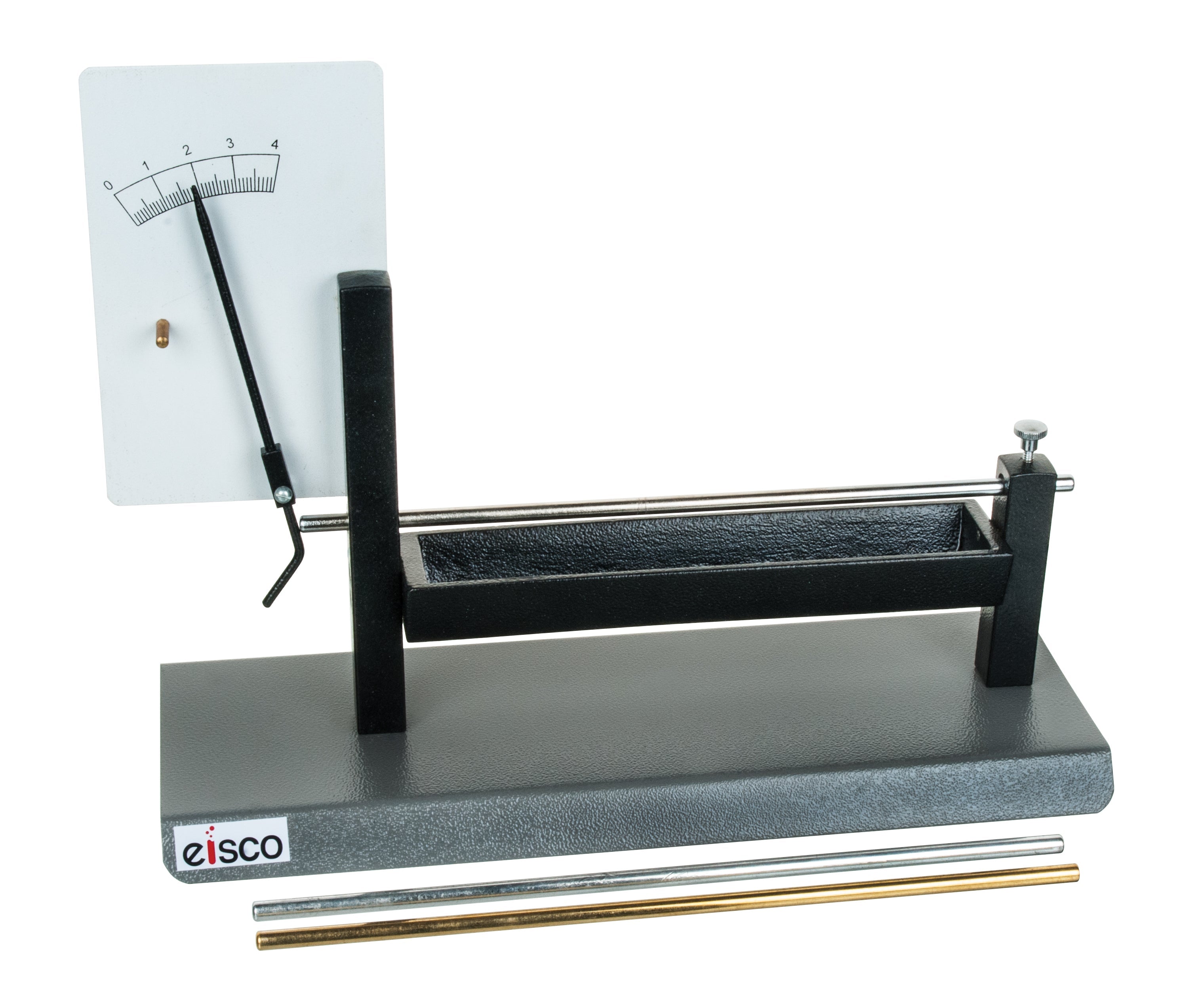 Pyrometer Linear Expansion Demonstration with Aluminum, Brass, and Iron Bars