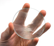 Optically Worked Double Convex Glass Lens, 75mm Diameter, 250mm Focal Length