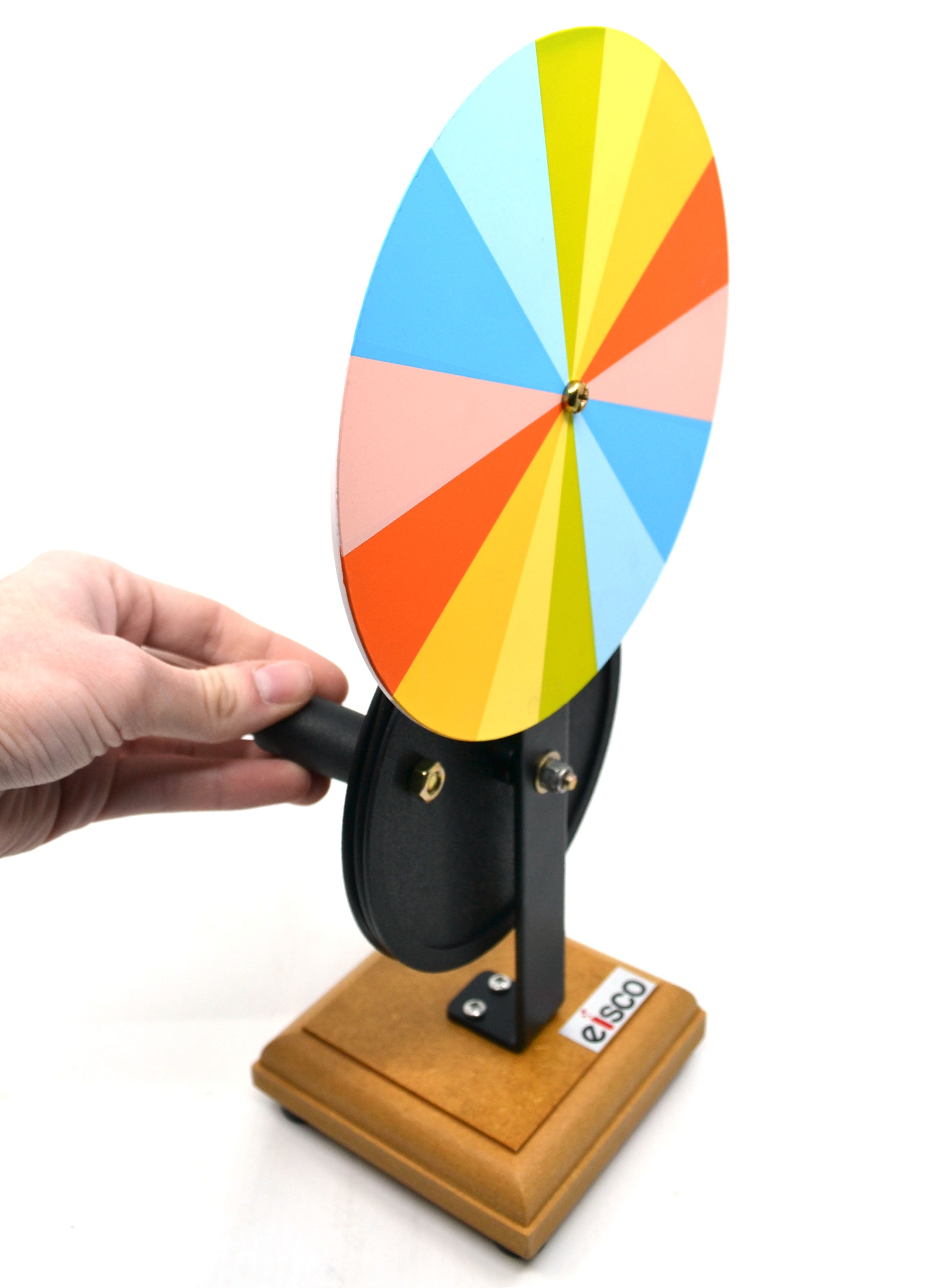 Newton's Color Disc on Wooden Base, 13"