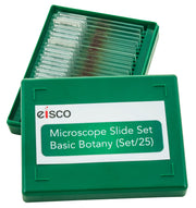 Basic Botany Models Microscope Slide Set, 25-Piece