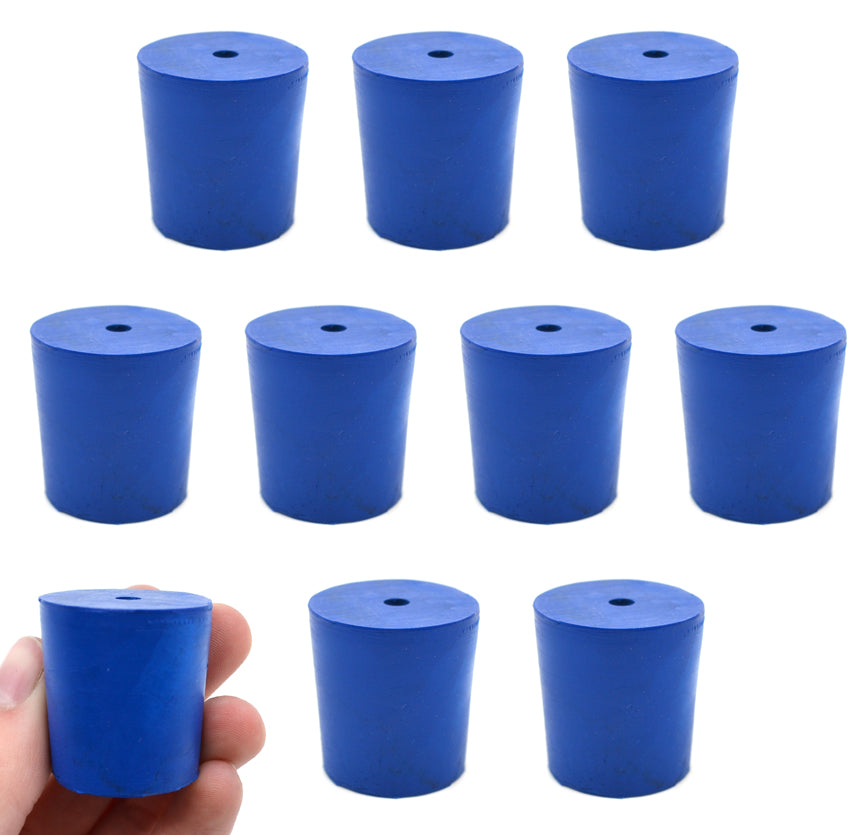 Neoprene Stopper with 1 Hole, 10-Pack