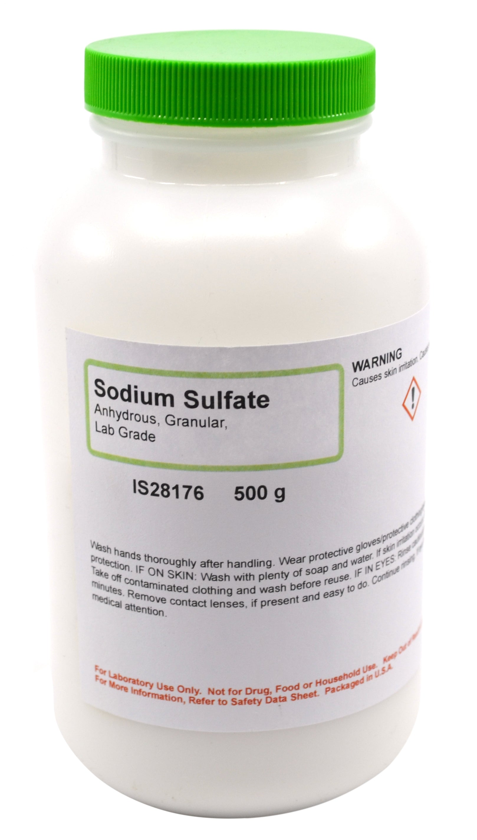 Laboratory Grade Granular Anhydrous Sodium Sulfate, 500g
