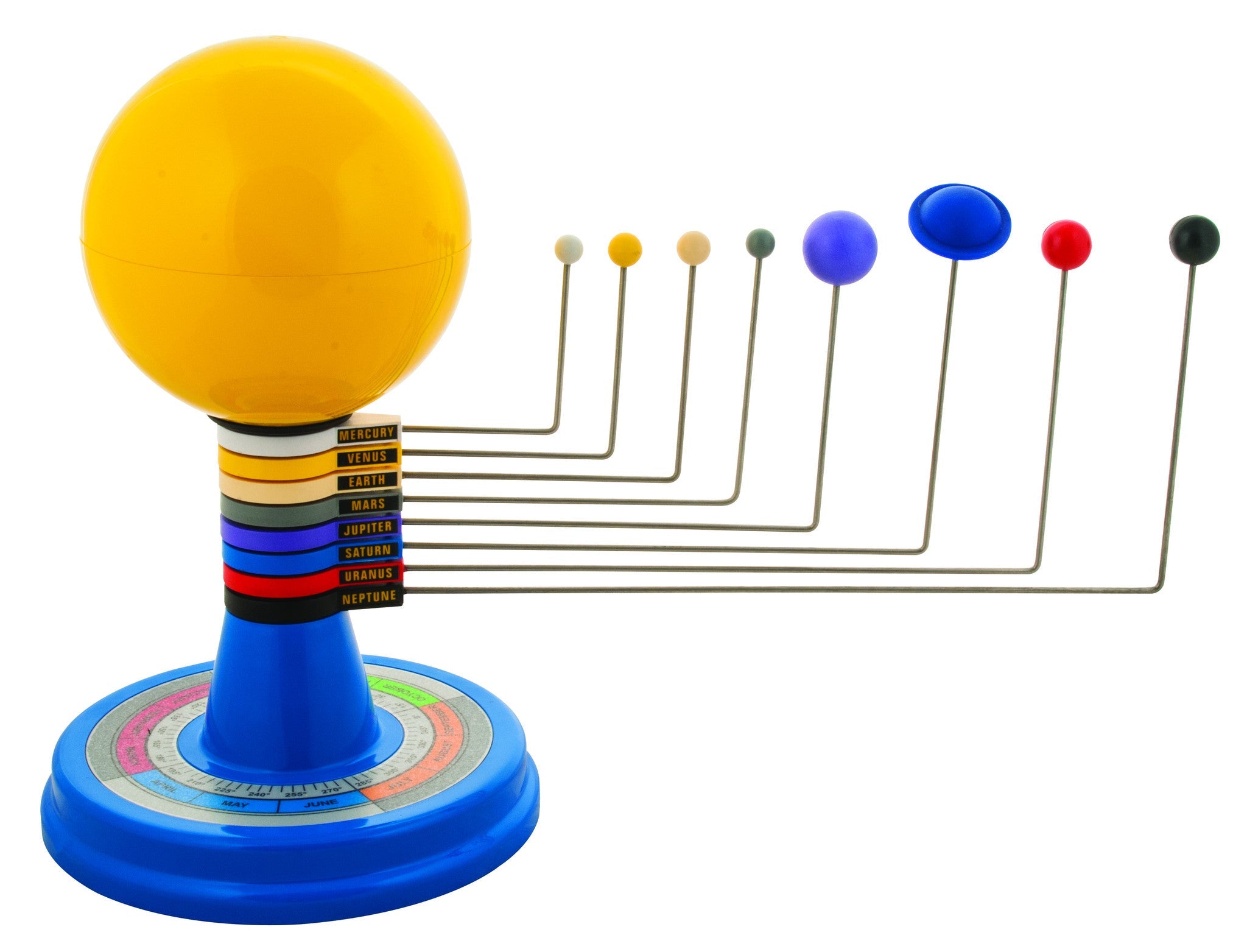 Illuminated Solar System Model with Light Socket