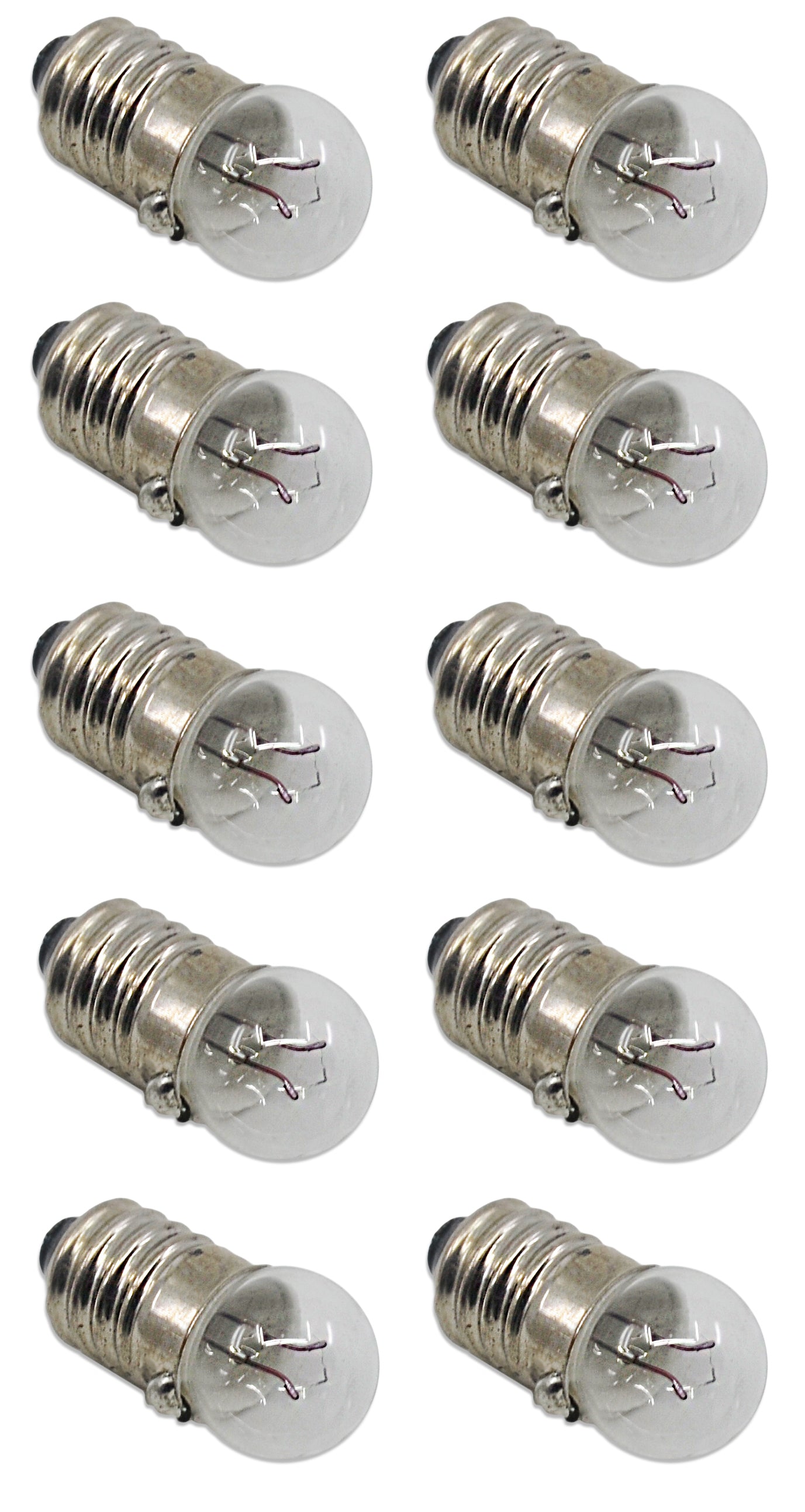 4.5V MES E10 Flash Lamp Bulbs, 10-Pack