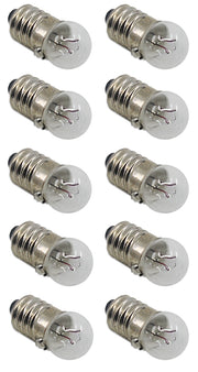 4.5V MES E10 Flash Lamp Bulbs, 10-Pack