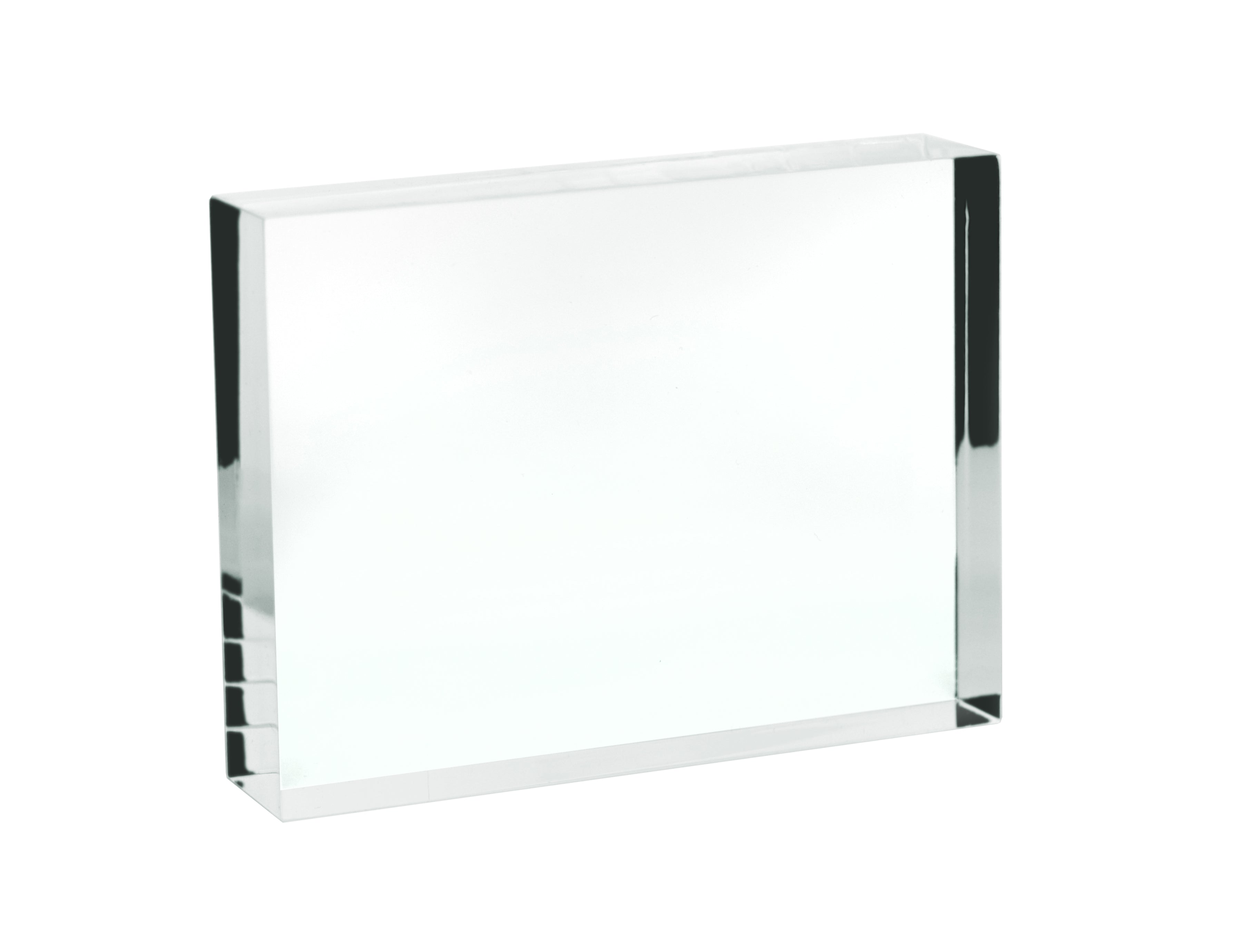 Rectangular Refraction Acrylic Block, 100 x 75 x 18mm