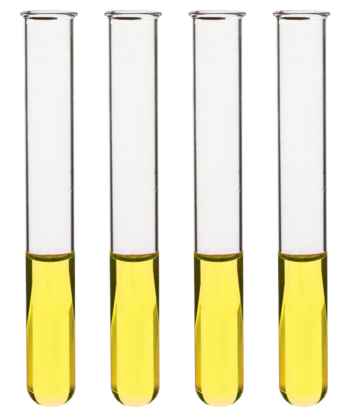 48PK Test Tubes, 5mL, 12x75mm - Rimmed - Light Wall, 1mm Thick - Borosilicate 3.3 Glass