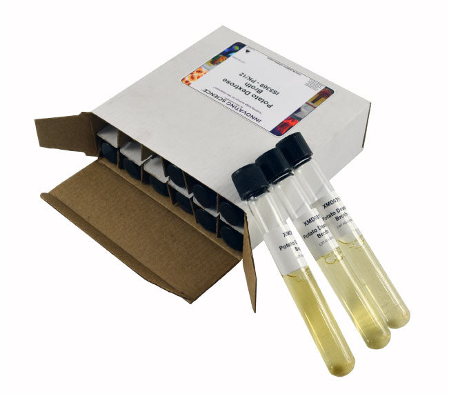 12-Pack Sterile Potato Dextrose Broth Tubes