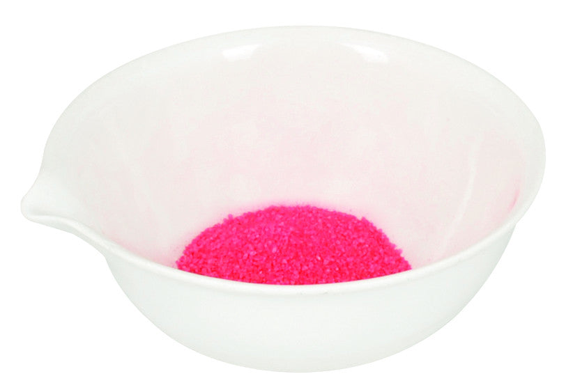 Round Bottom Evaporating Basin with Spout, 100mm Diameter, Porcelain