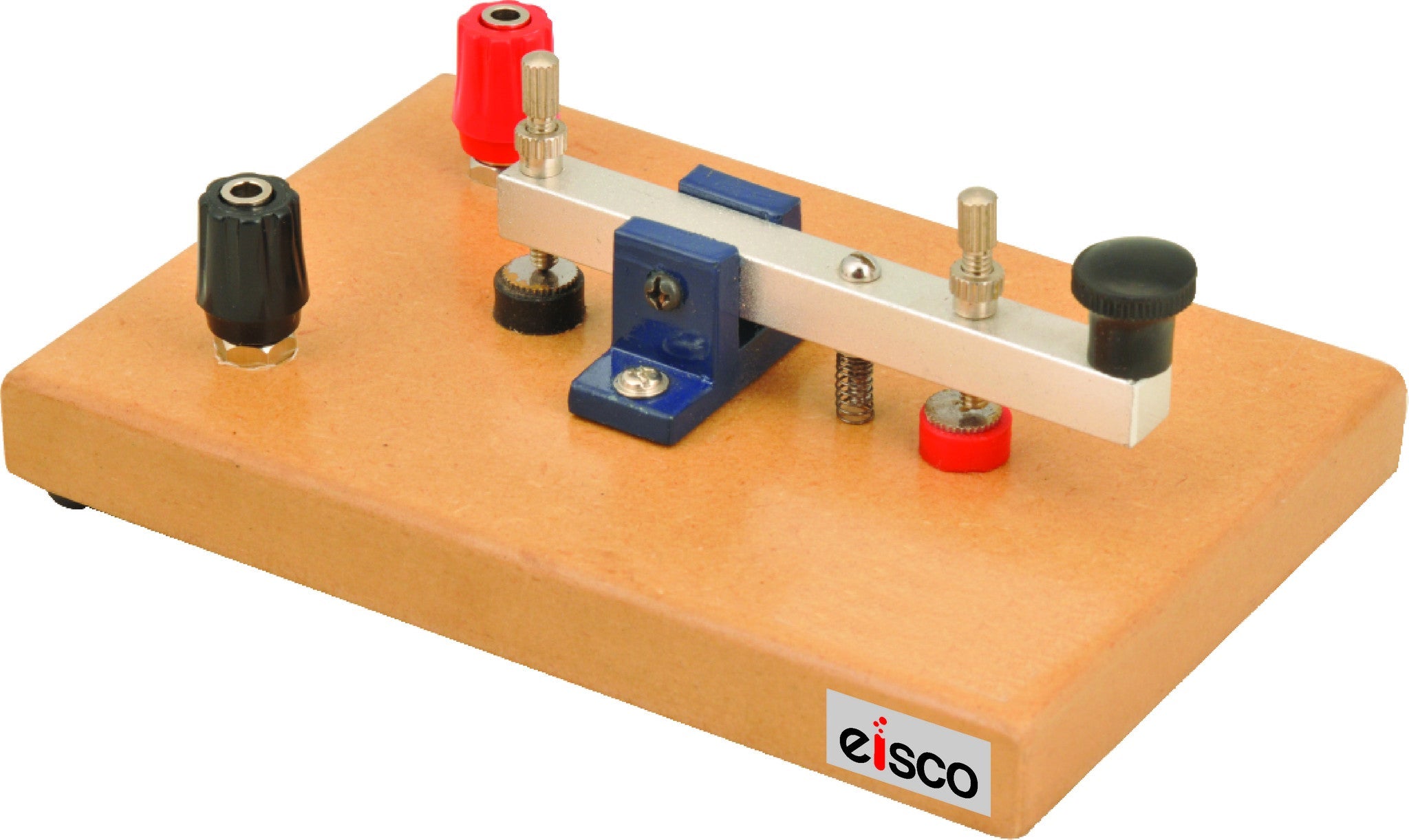 Morse Code Key on Wooden Base with 4mm Terminals