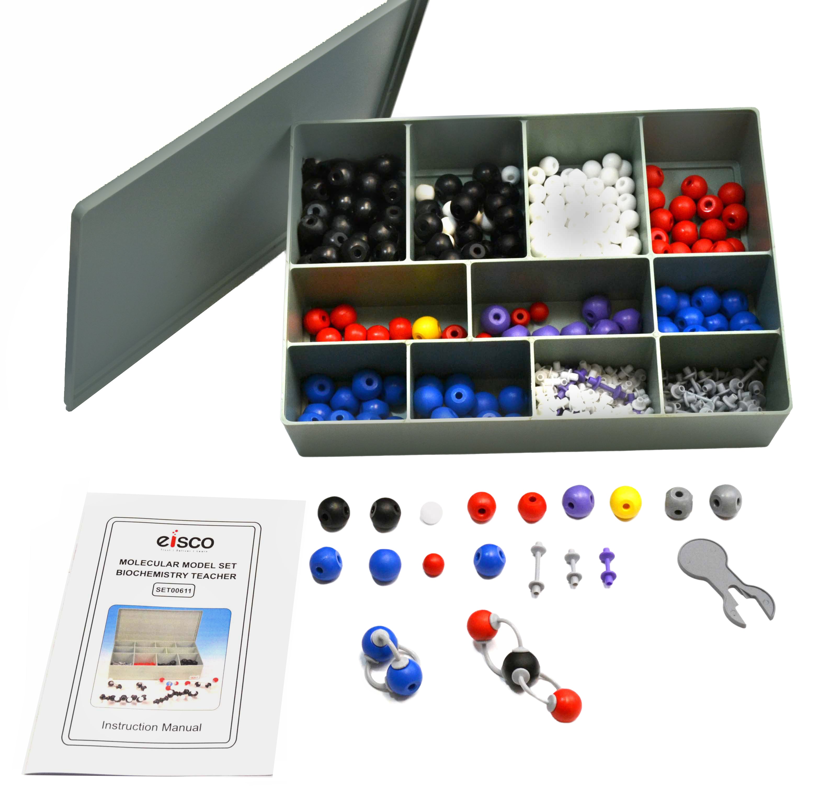 562-Piece Extra-Large Molecular Model Set, 292 Atoms + 270 Bonds