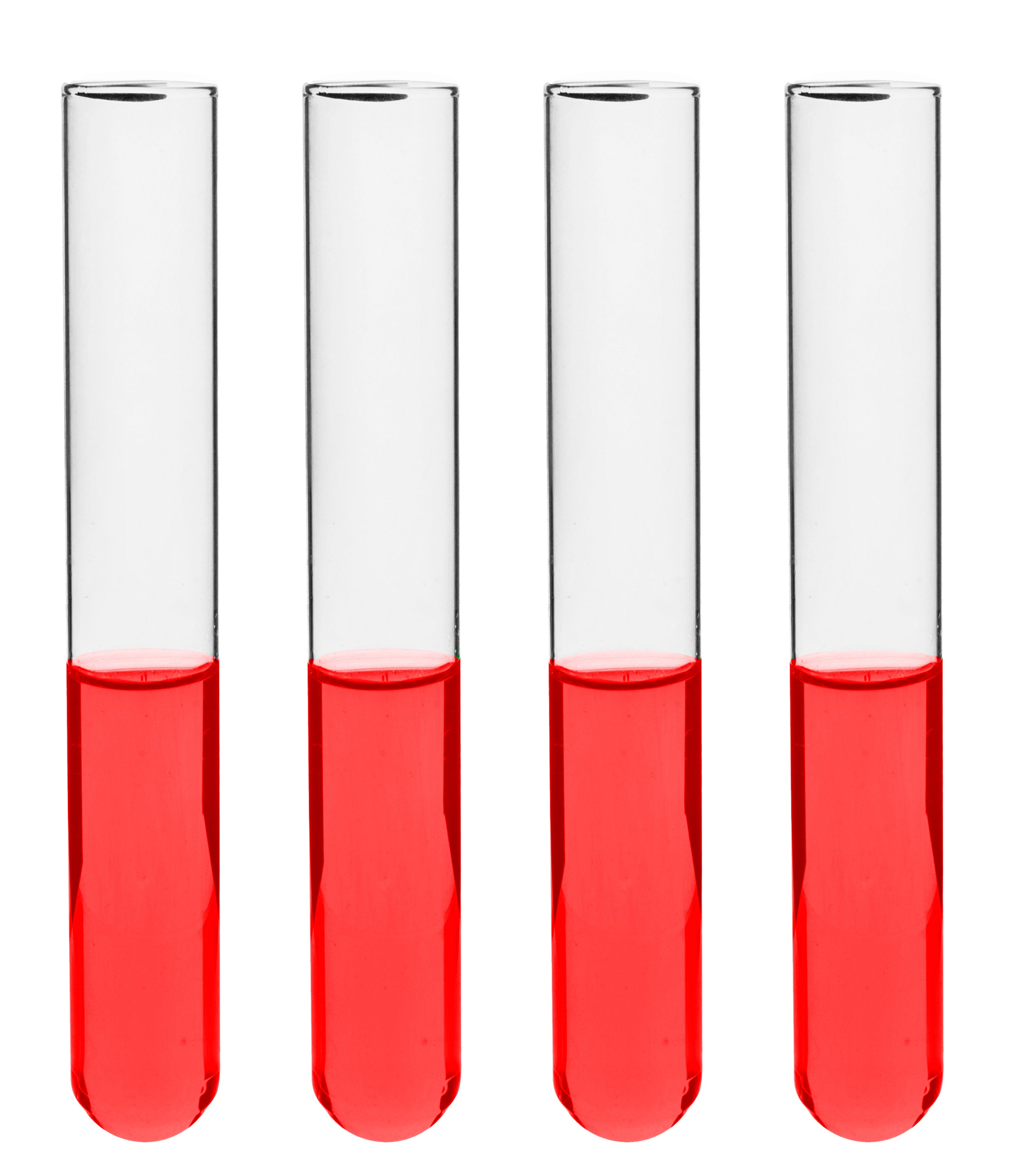 Rimless Thick Wall Borosilicate Glass Test Tube, 48-Pack