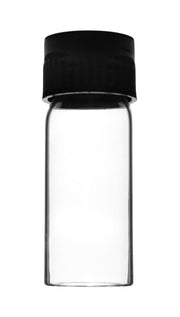 Flat Bottom Borosilicate Glass Test Tube with Bakelite Screw Cap, 5mL, 2.1"