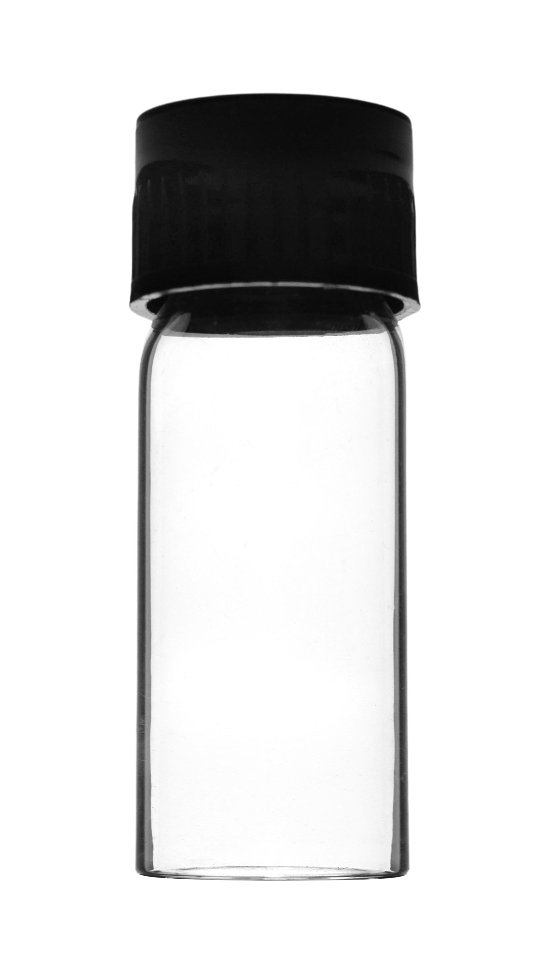 Flat Bottom Borosilicate Glass Test Tube with Bakelite Screw Cap, 5mL, 2.1"