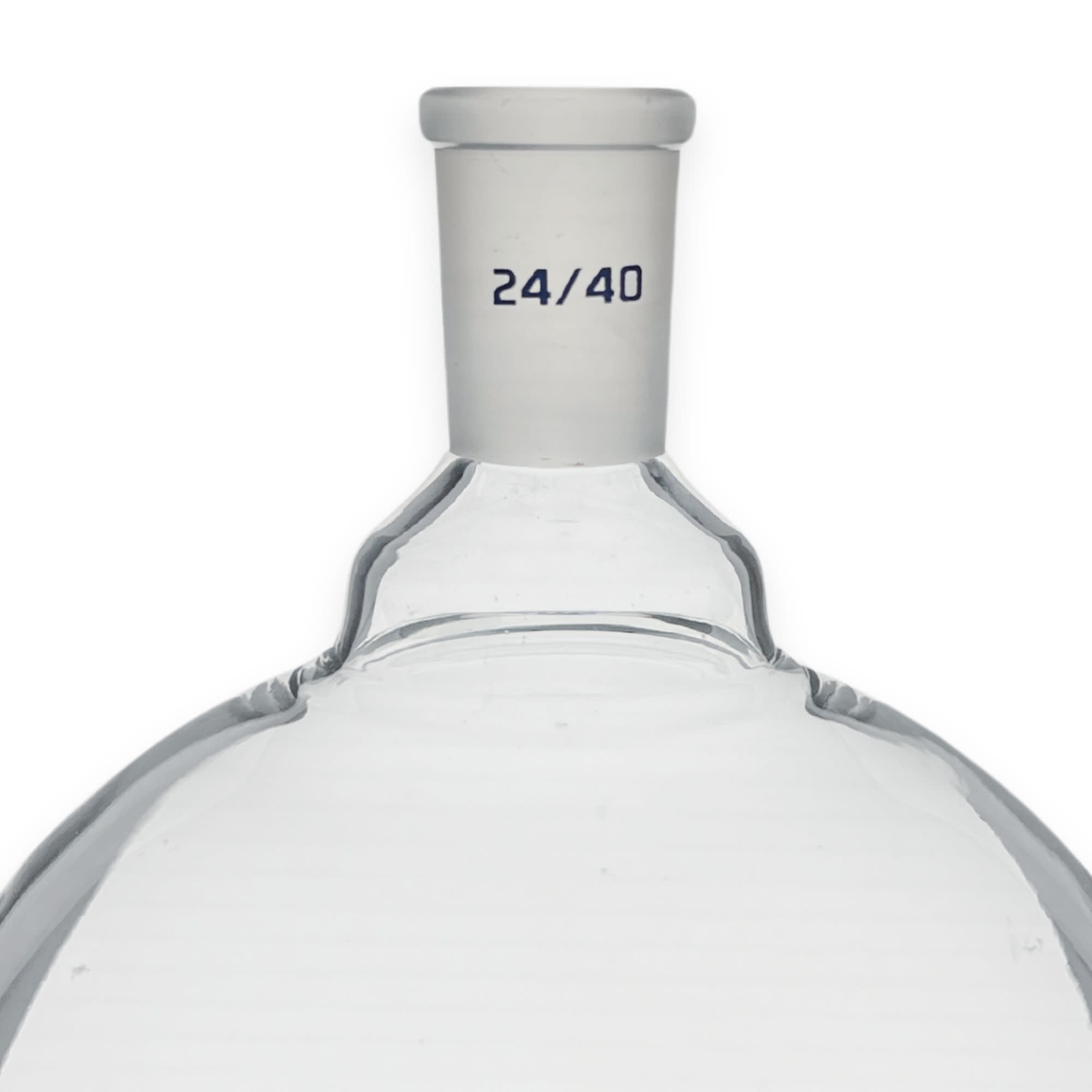 Flat Bottom Borosilicate Glass Boiling Flask with 24/40 Ground Joint, 2000mL